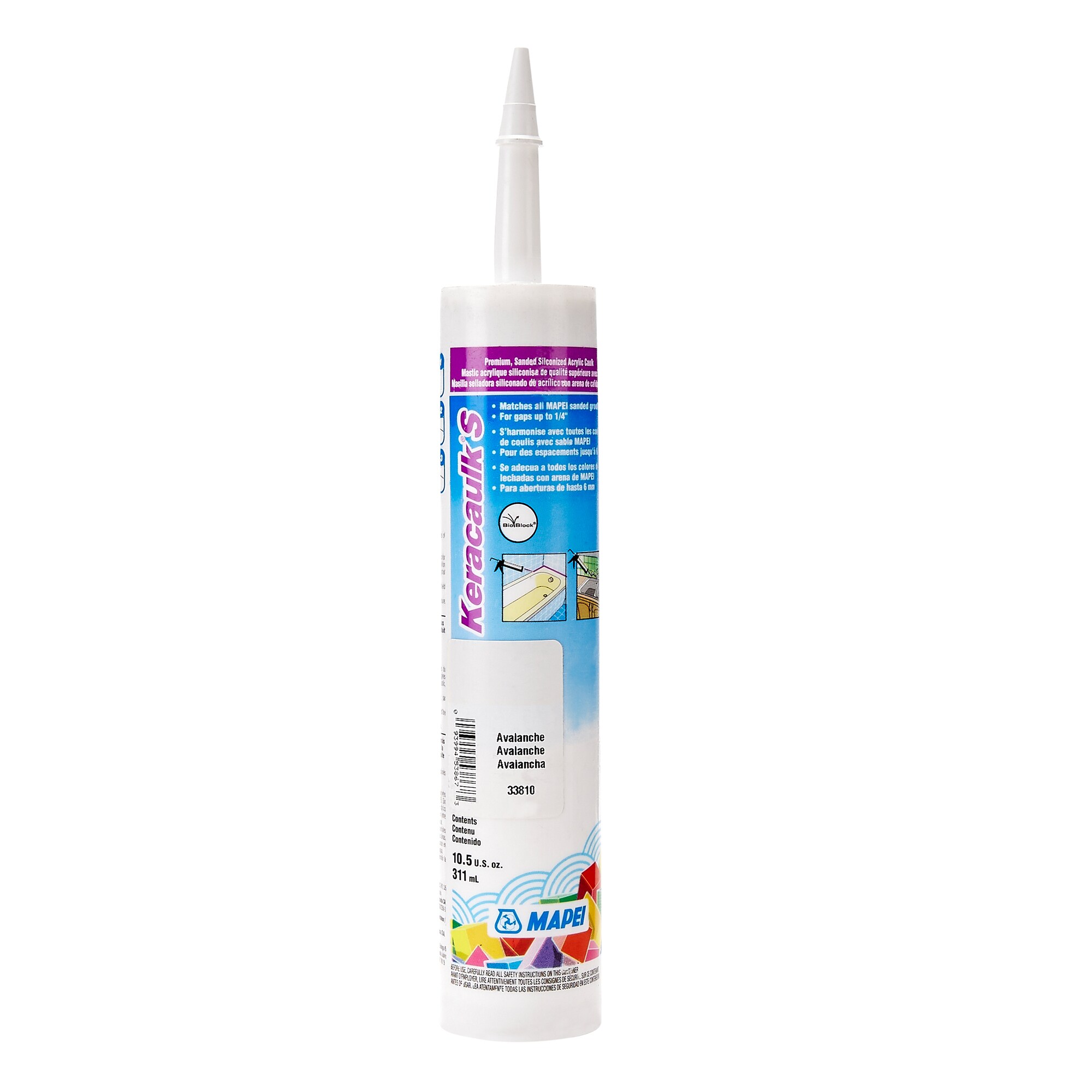 Mapei Keracaulk 10 5 Oz Avalanche Paintable Latex Caulk At