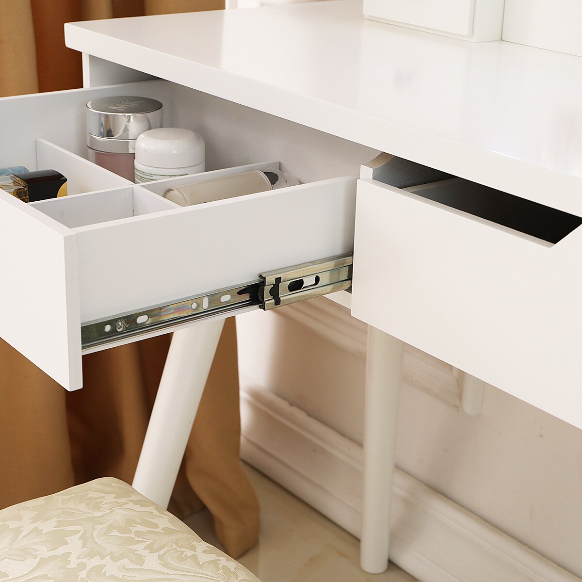 Winado 951236181899 31.50-in White Makeup Vanity