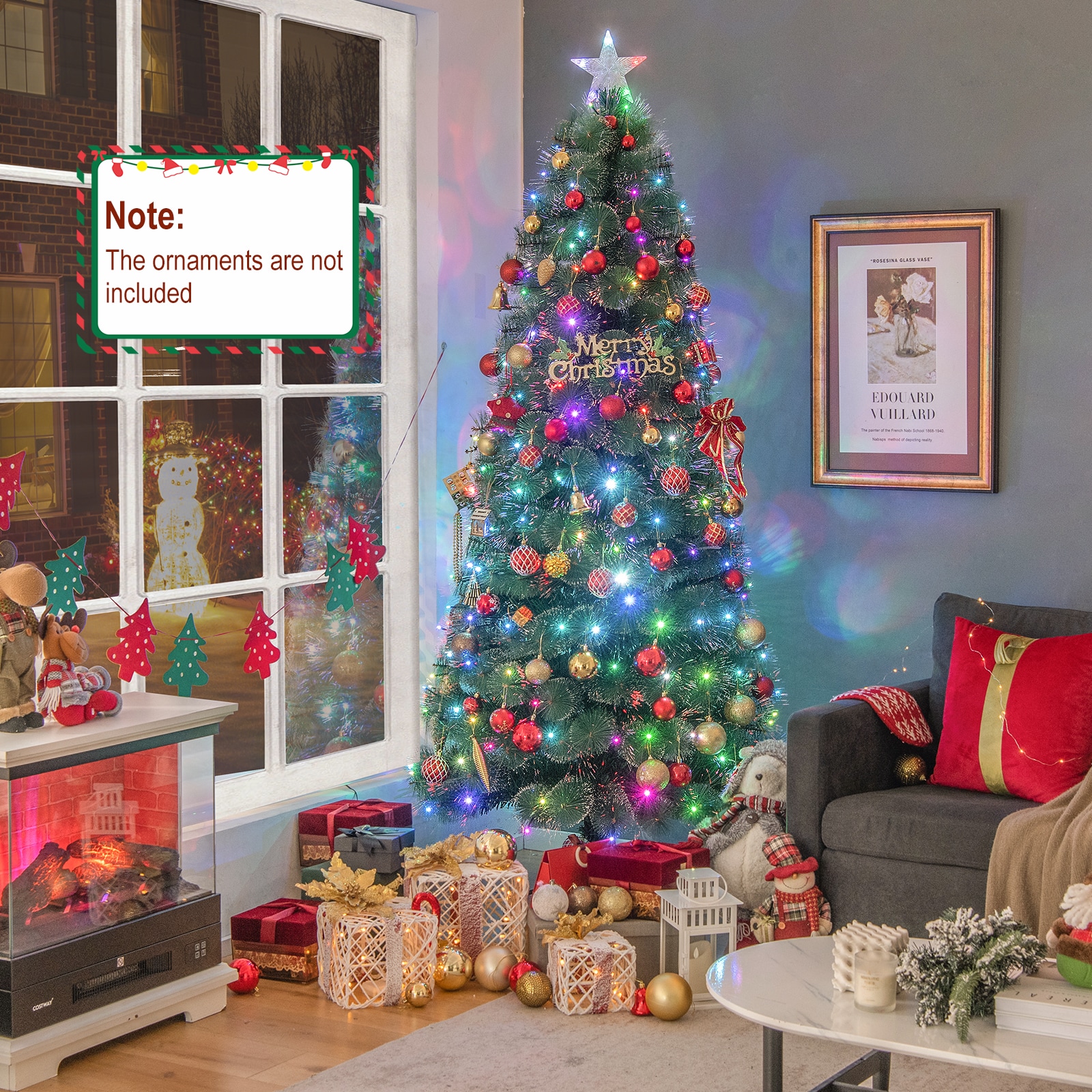 WELLFOR CM-HGY-22782US Artificial-Christmas-Trees - View #10