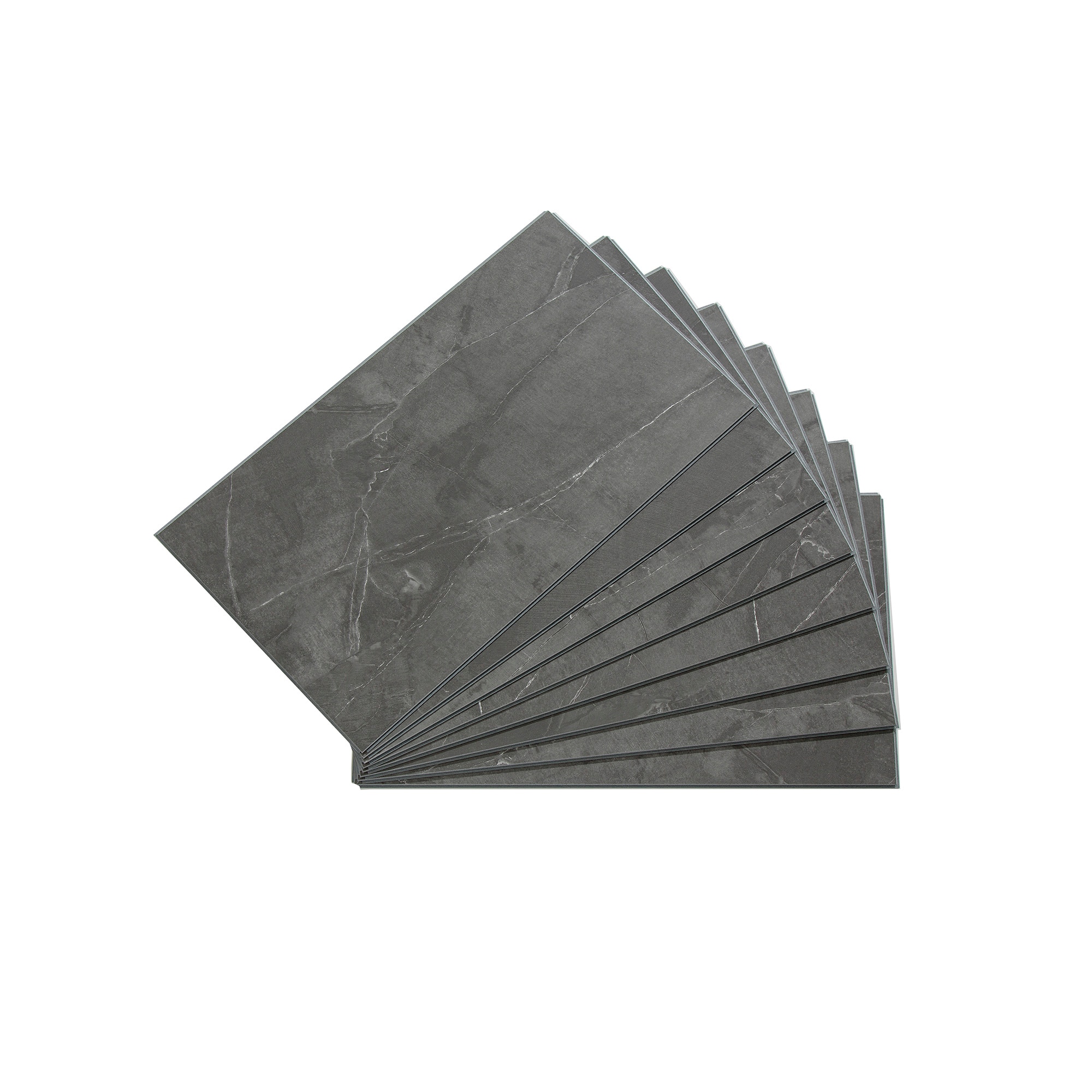 PALISADE 53018 Cracked Slate 26-in x 15-in Matte PVC Stone Look Wall Tile (21-sq. ft/ Carton)