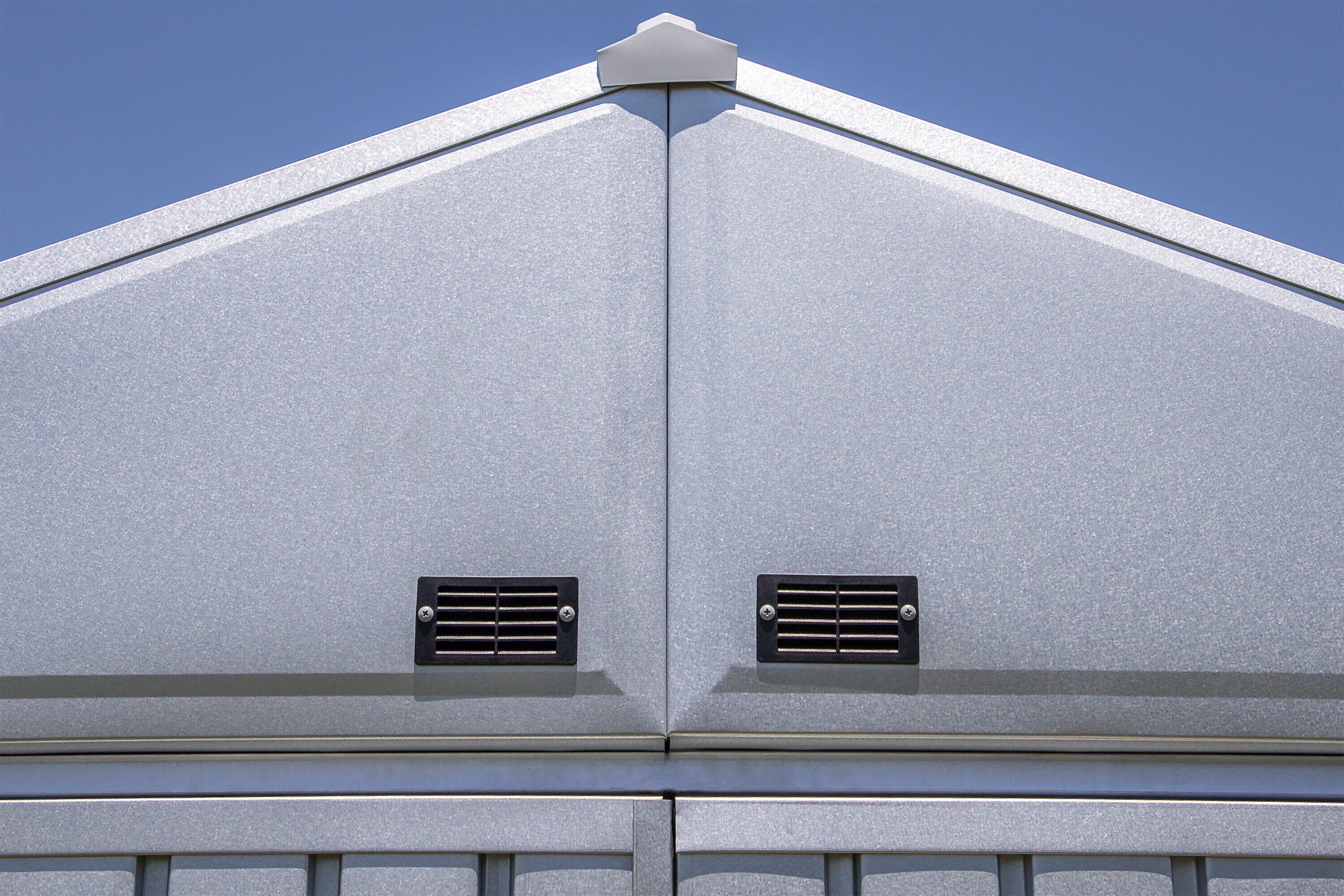 8 ft. x 4 ft. Silver Galvalume Steel Storage Shed