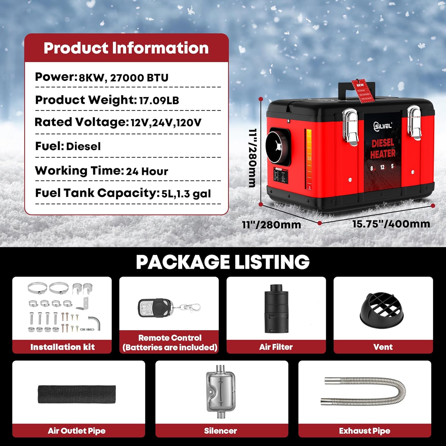 Silvel KF370109-01 Electric-Garage-Heaters - View #2
