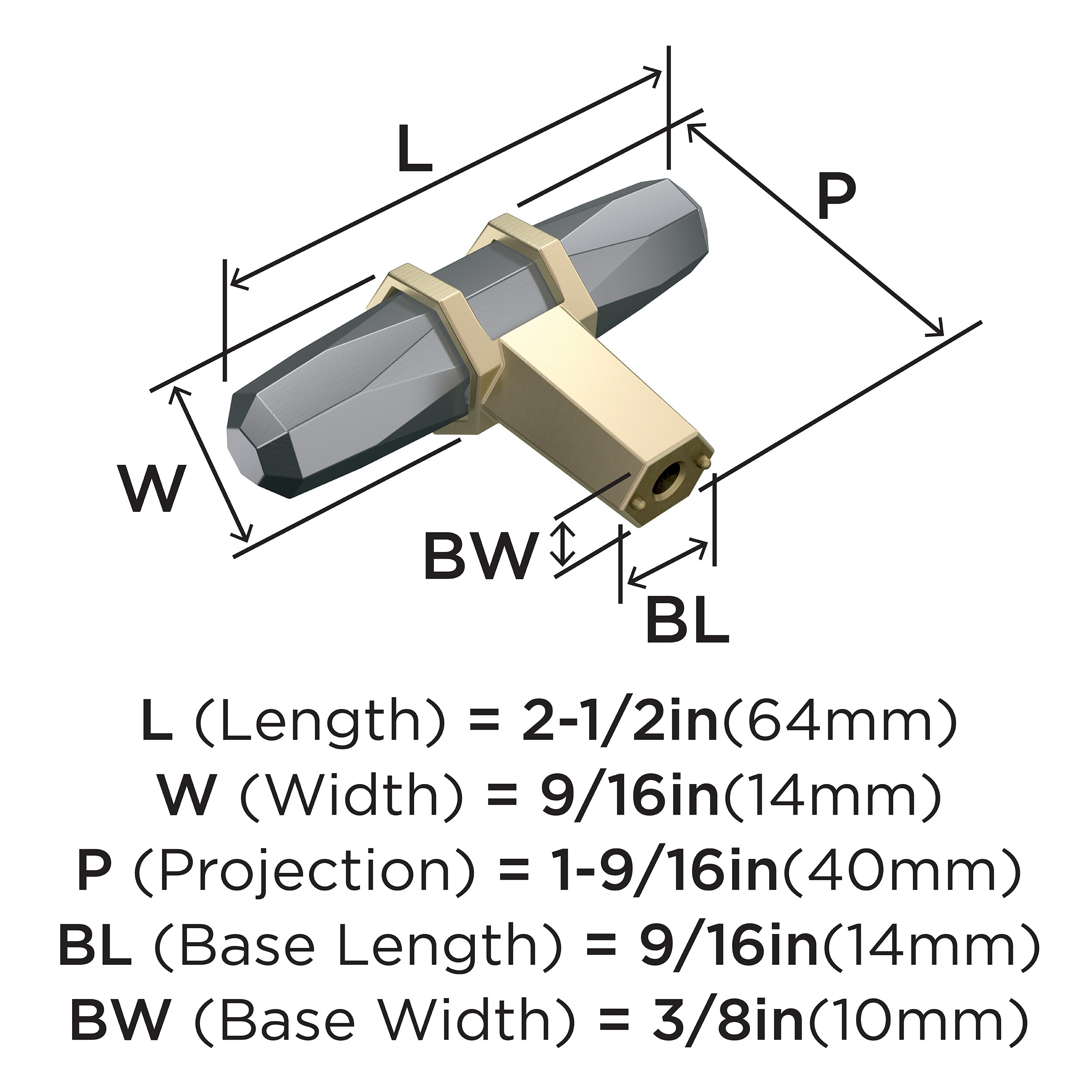 Amerock BP36647BCRBBZ Cabinet-Knobs - View #4