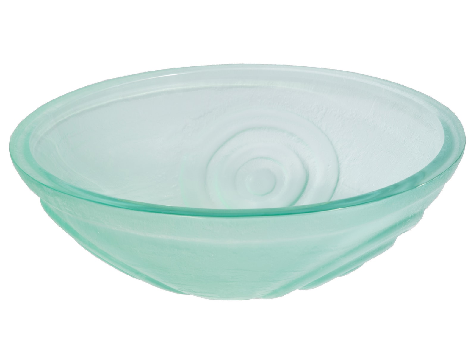 Eden Bath EBGS21 Glass Vessel Round Modern Clear Bathroom Sink ( 16.5-Inches x 16.5-Inches )