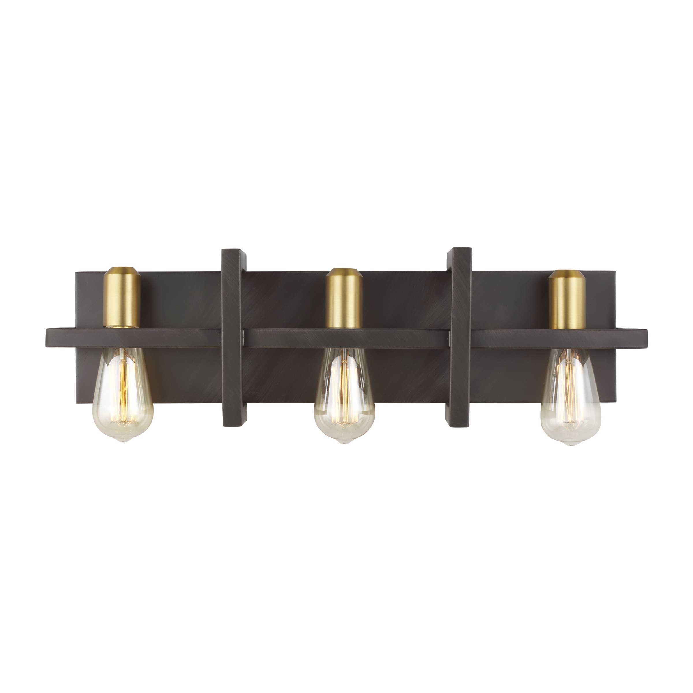 Generation Lighting VS2493NWB Finnegan 24-in 3 -Light Bronze Transitional Vanity light