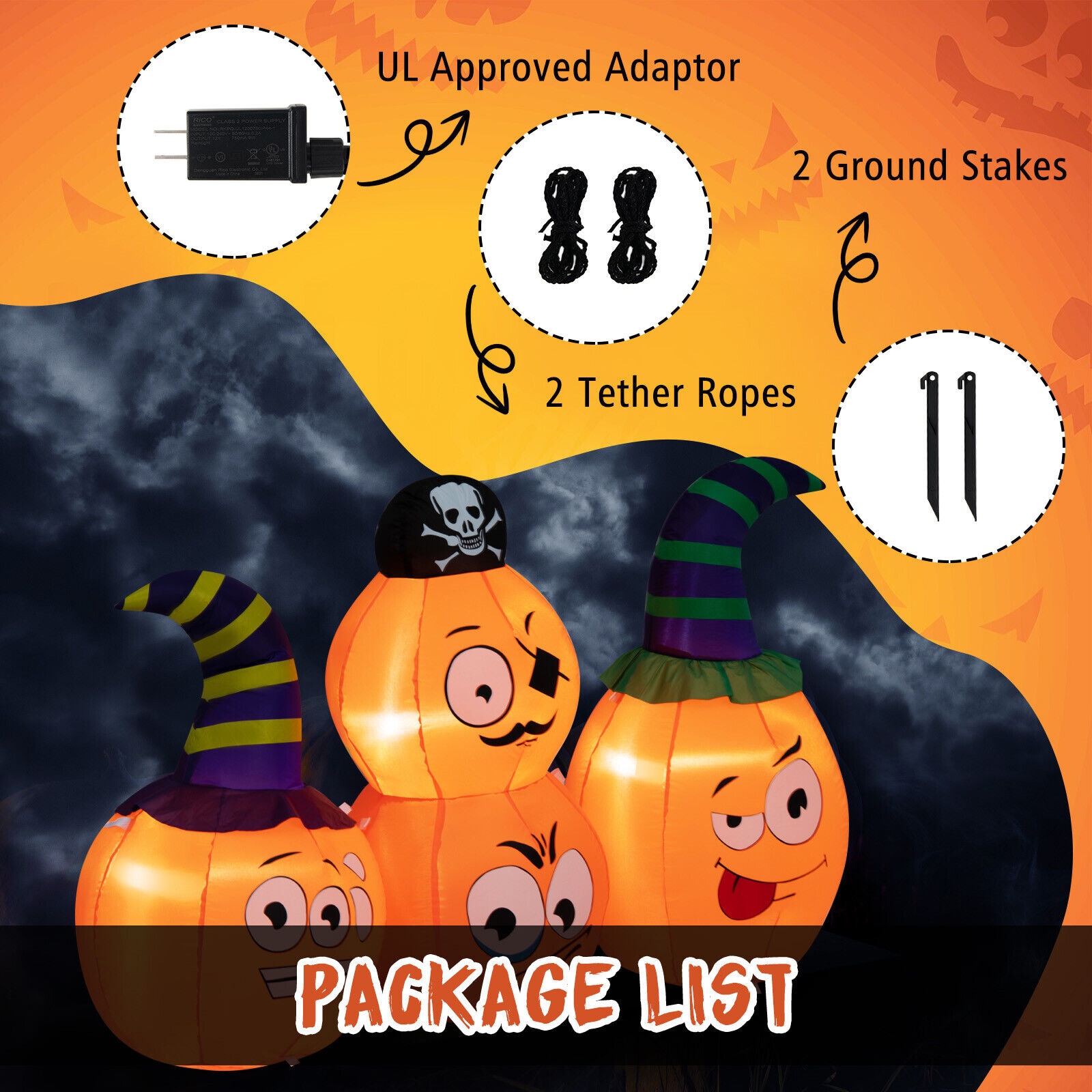 WELLFOR HYG24006US Outdoor-Halloween-Decor - View #4
