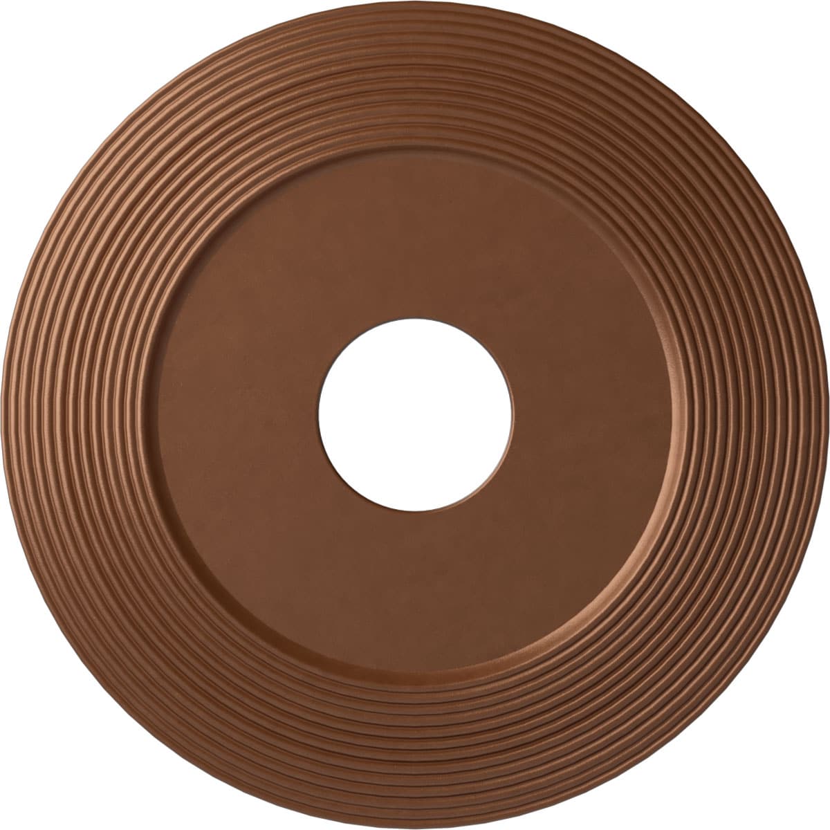 Ekena Millwork CM16ADPOS Adonis 16.125-in W x 16.125-in L Painted Polished Copper Polyurethane Whole Ceiling Medallion