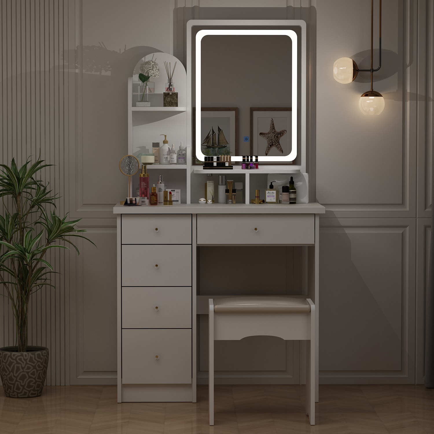 FUFU&GAGA LJY-JX0106-03 Bedroom-Vanities - View #2