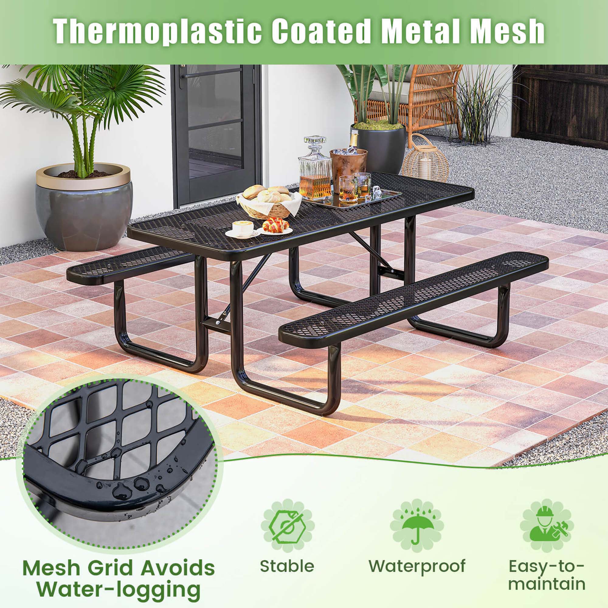 Costway HCST01587 Patio-Tables - View #3