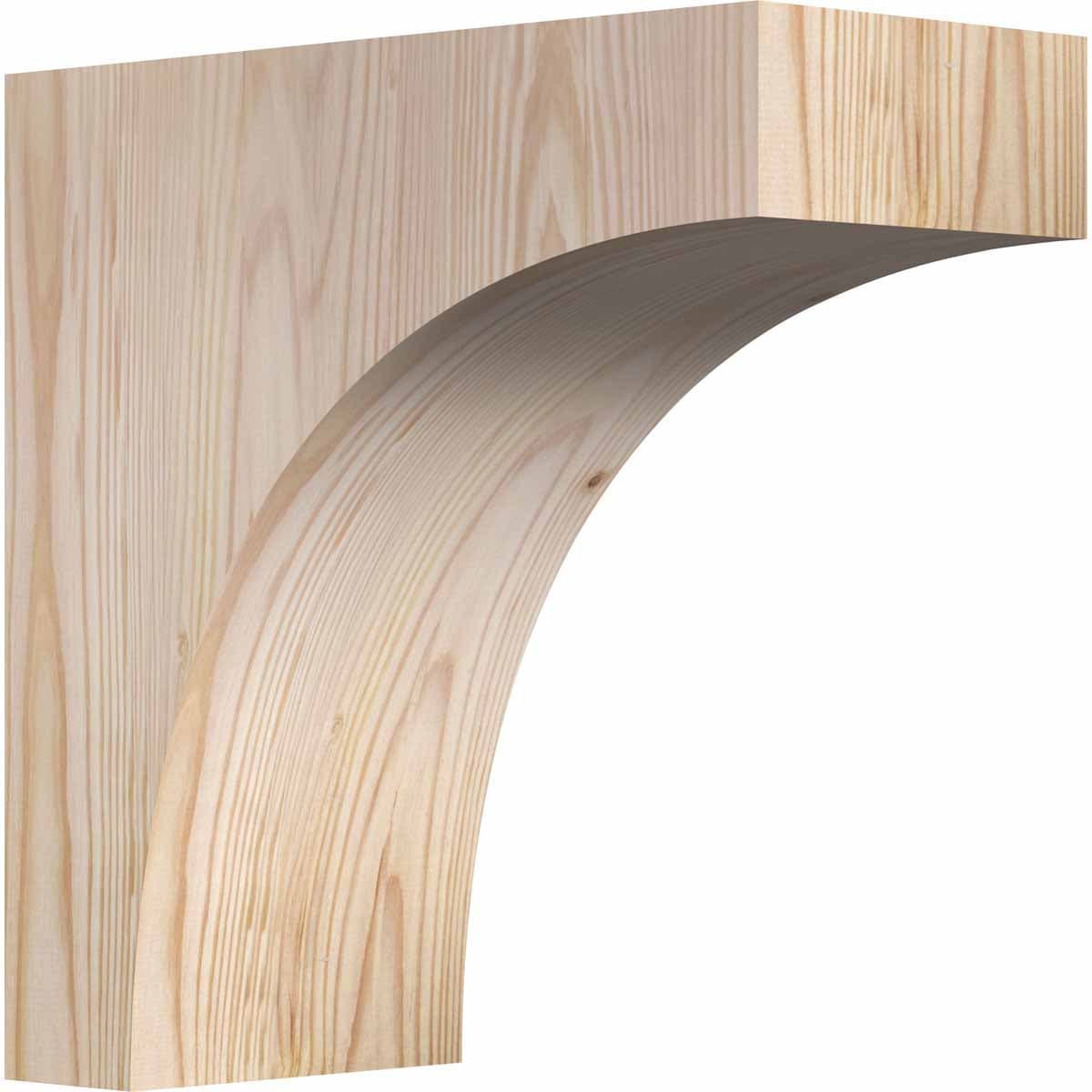 Ekena Millwork COR06X12X12HUN00SDF 5-1/2-in x 12-in x 12-in Huntington Unfinished Douglas fir Wood Paintable/Stainable Corbel