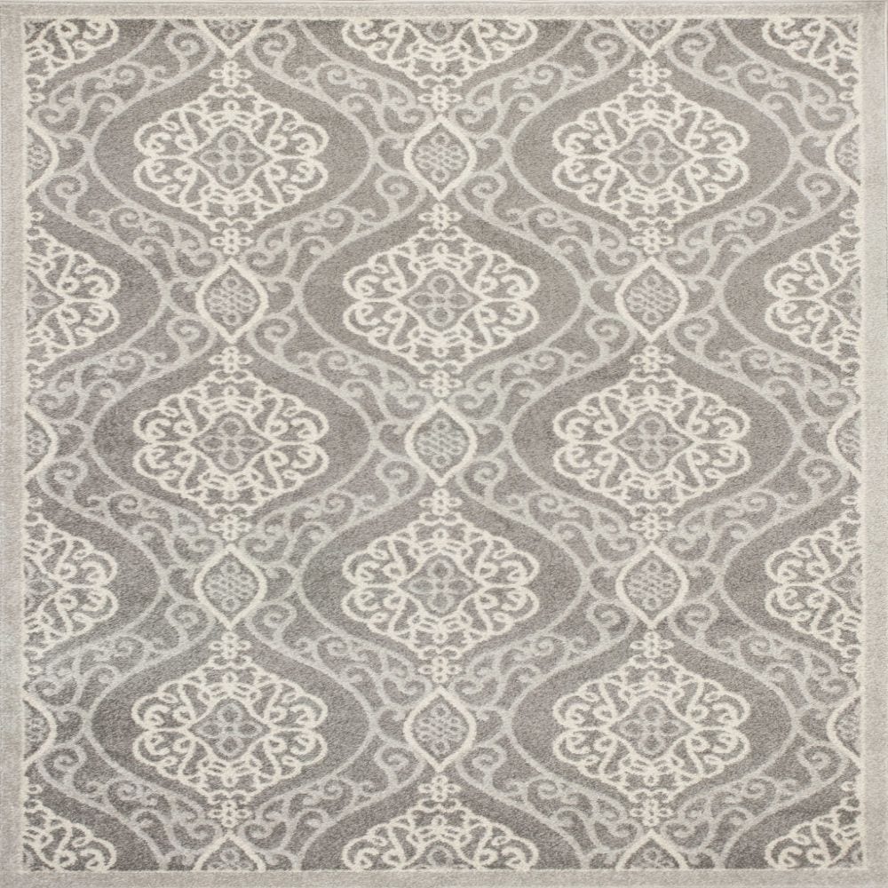 HomeRoots 354073 Bernadette 5 X 8 (ft) Rag Silver Indoor Abstract Area Rug