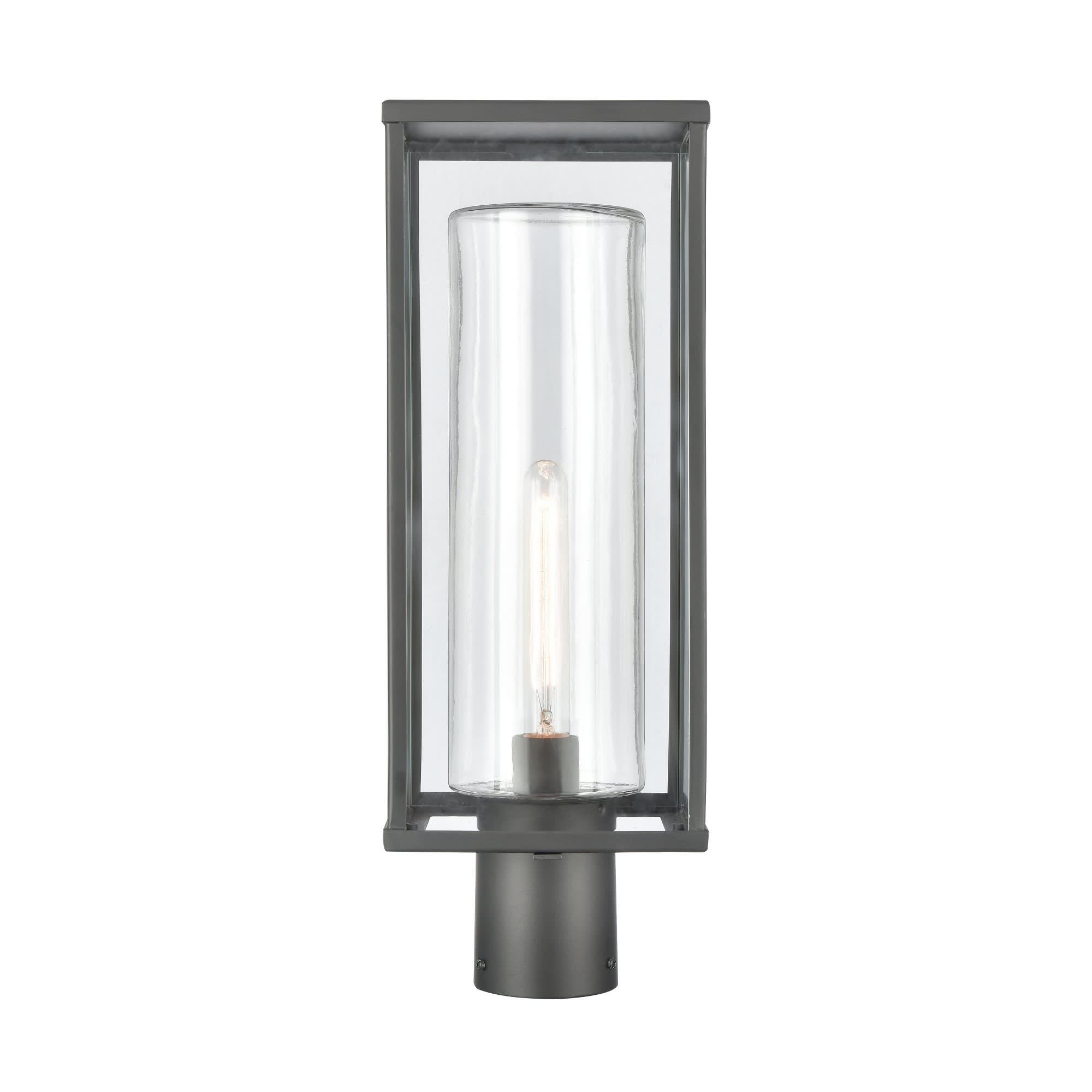 ELK Home A-CRFT-90014/1 Augusta 1 - Light -Farmhouse,Traditional Matte Black / black Metal Outdoor Post Light
