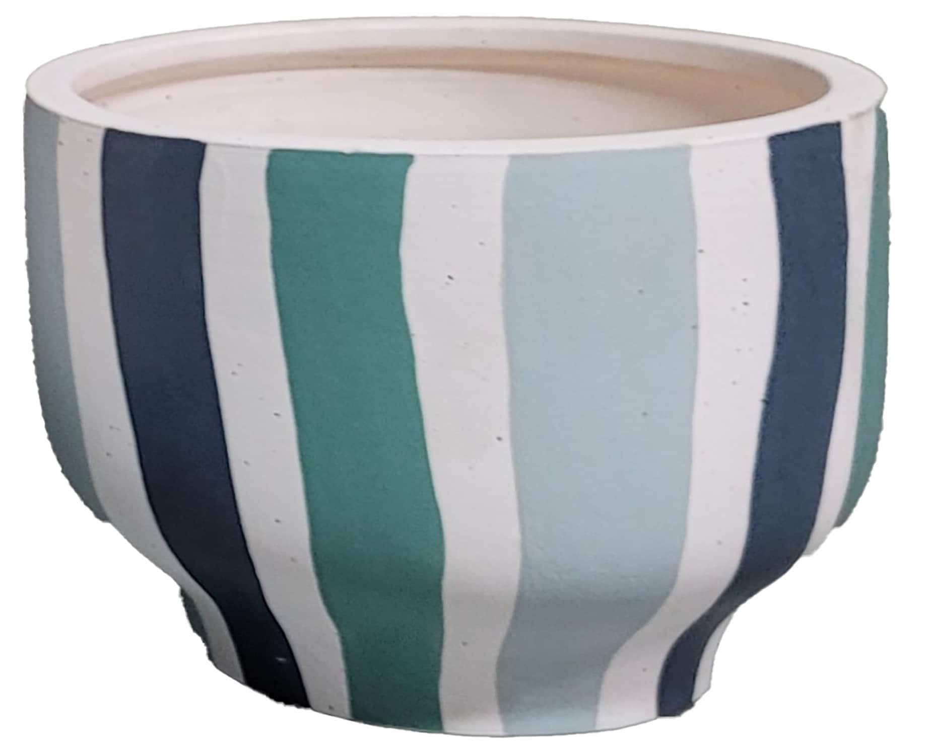 Origin 21 GL102609-8IN Round 7.87-in W x 5.91-in H x 7.87-in D Multiple colors/finishes Ceramic Indoor Planter
