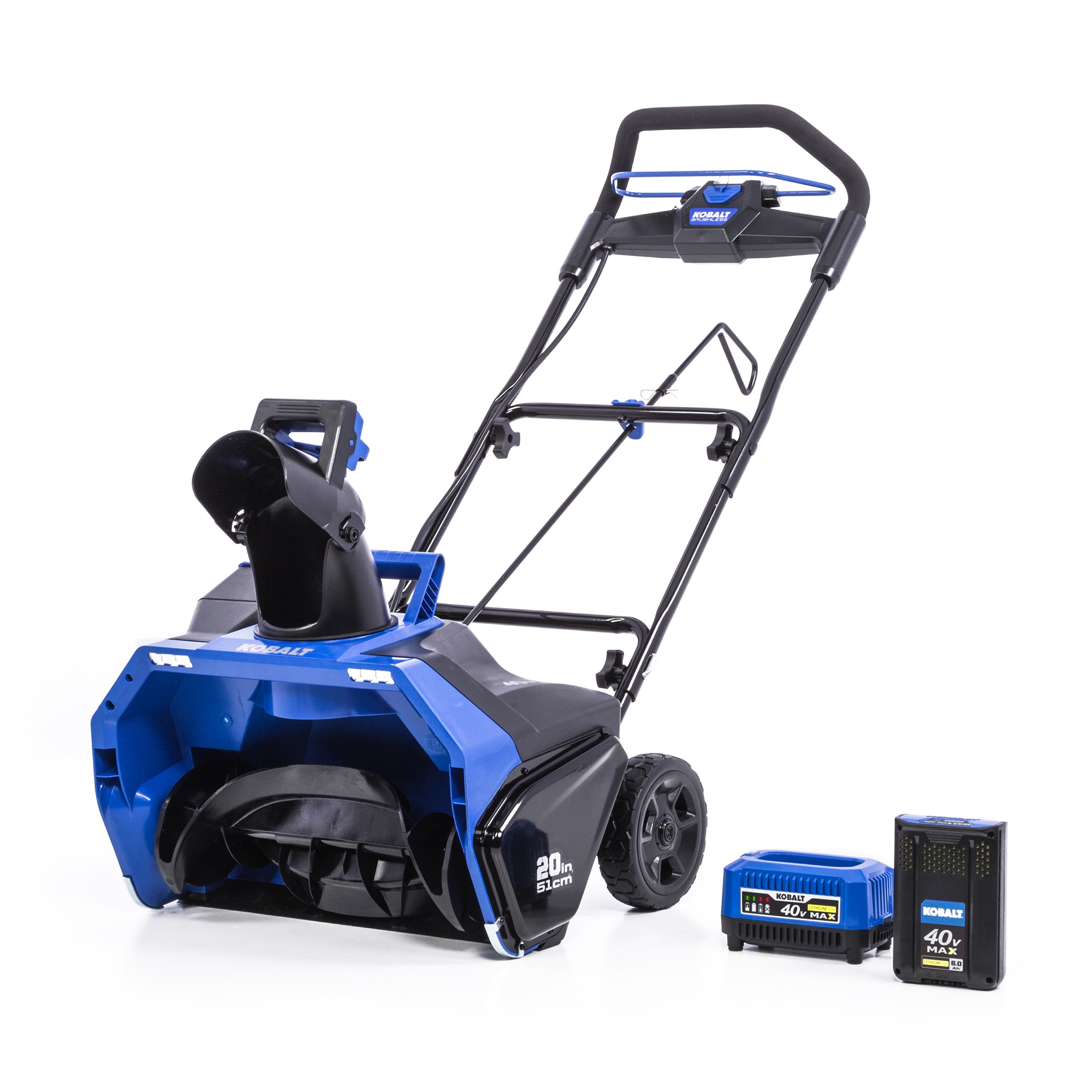 40-volt Max 20-in Single-stage Push Cordless Electric Snow Blower 6 Ah (Battery and Charger Included) | - Kobalt KSB 6040-06