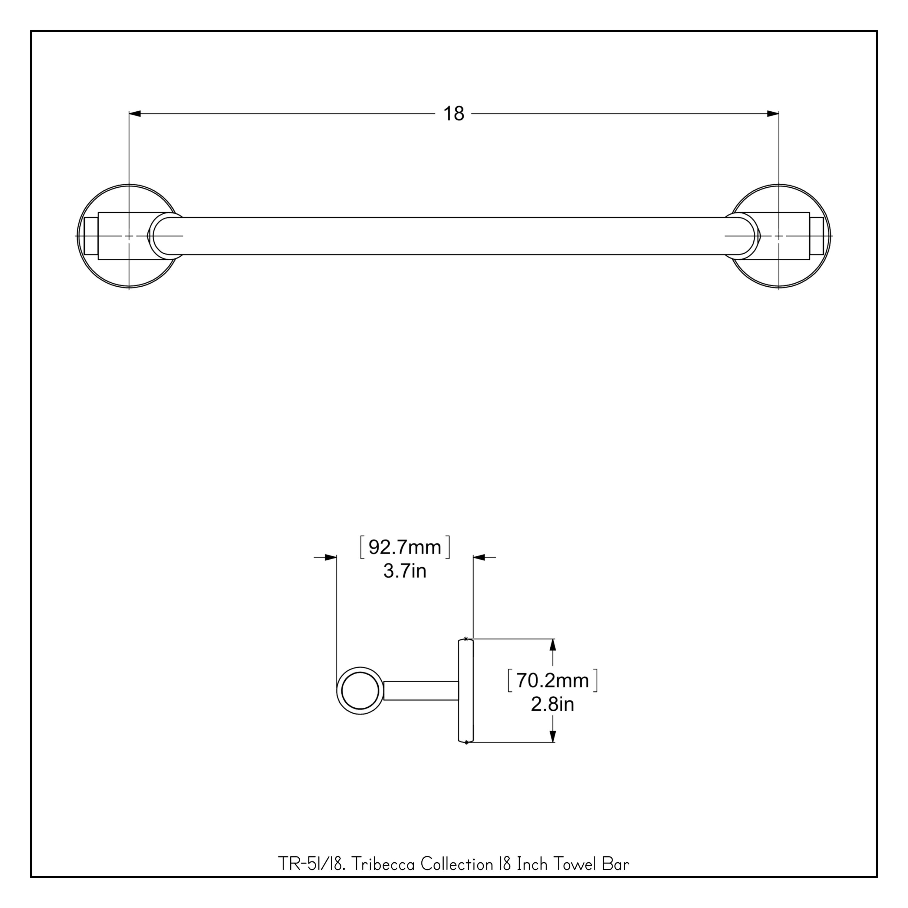 Allied Brass TR-51/18-PC d060350 - View #3