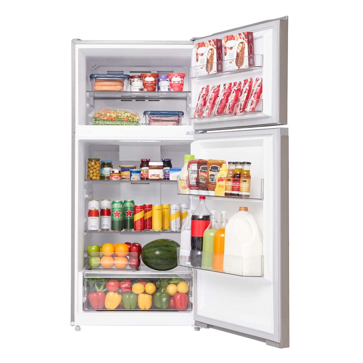 Midea MRT14D2BWW Top-Freezer-Refrigerators - View #3