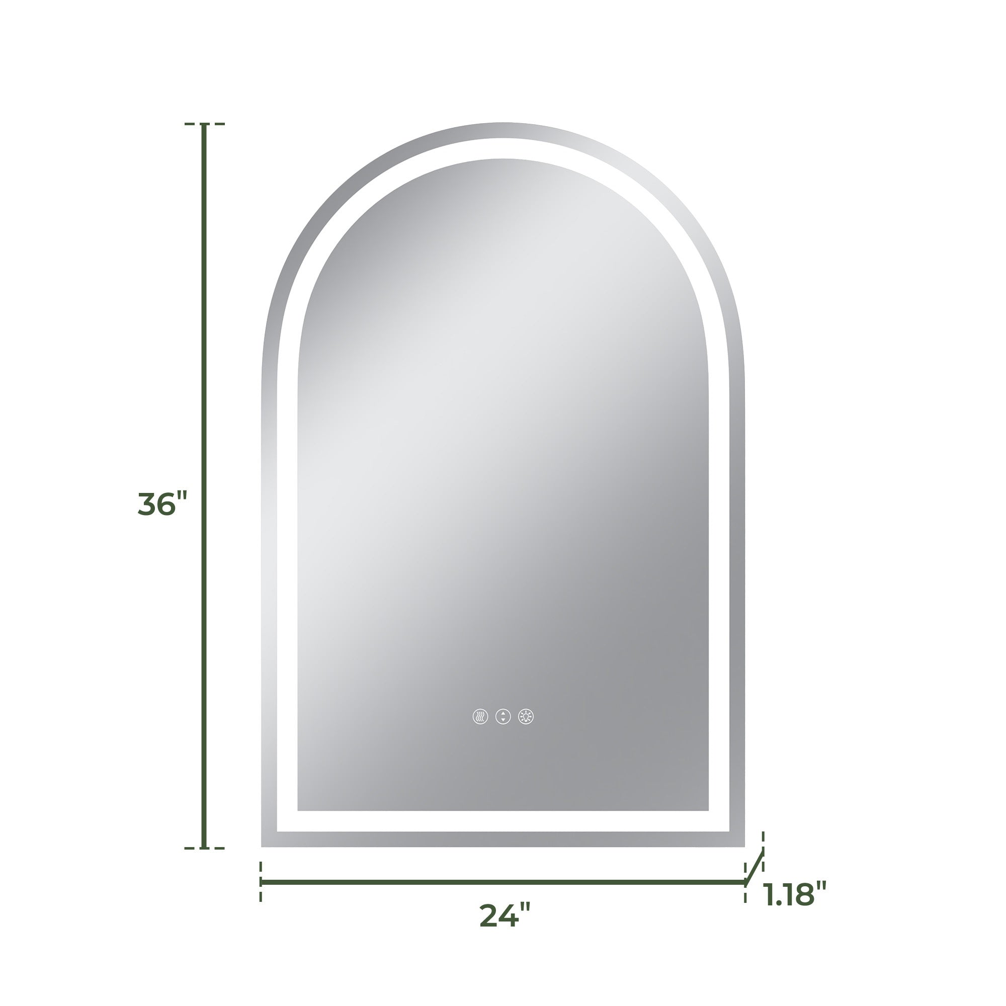 Vanityfus VFL070J-6090 Framed-Bath-Mirrors - View #3
