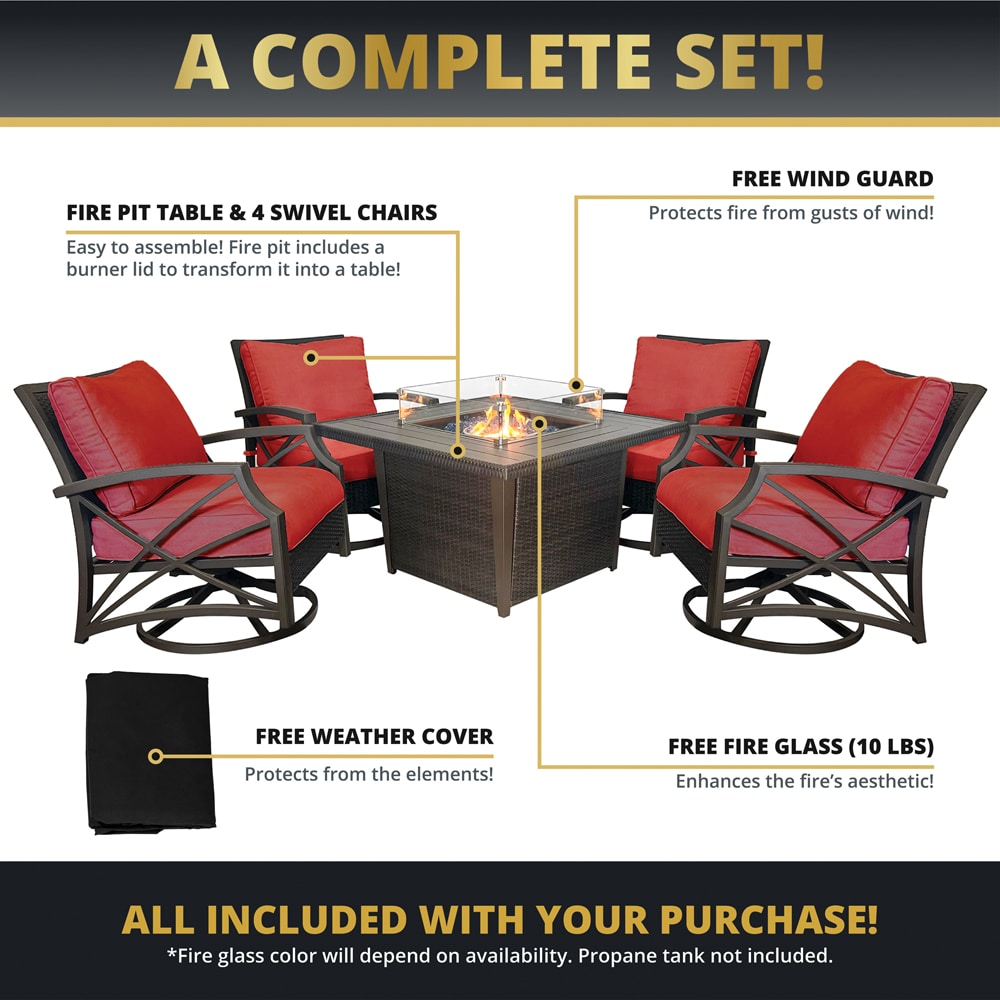 Kinger Home FP-SET-004BRA Patio-Conversation-Sets - View #6