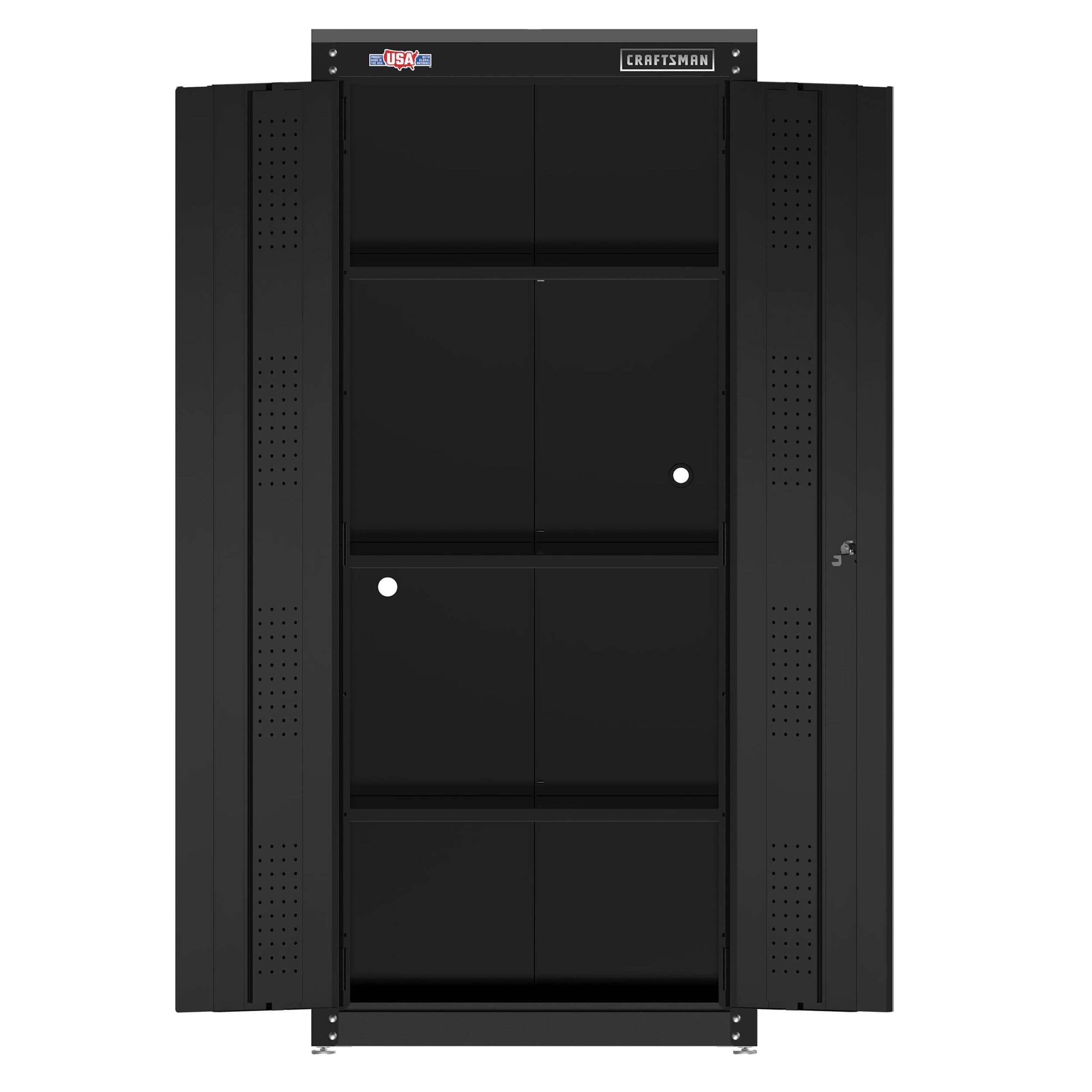 CRAFTSMAN Steel Freestanding Garage Cabinet in Black (32-in W x 74-in H ...