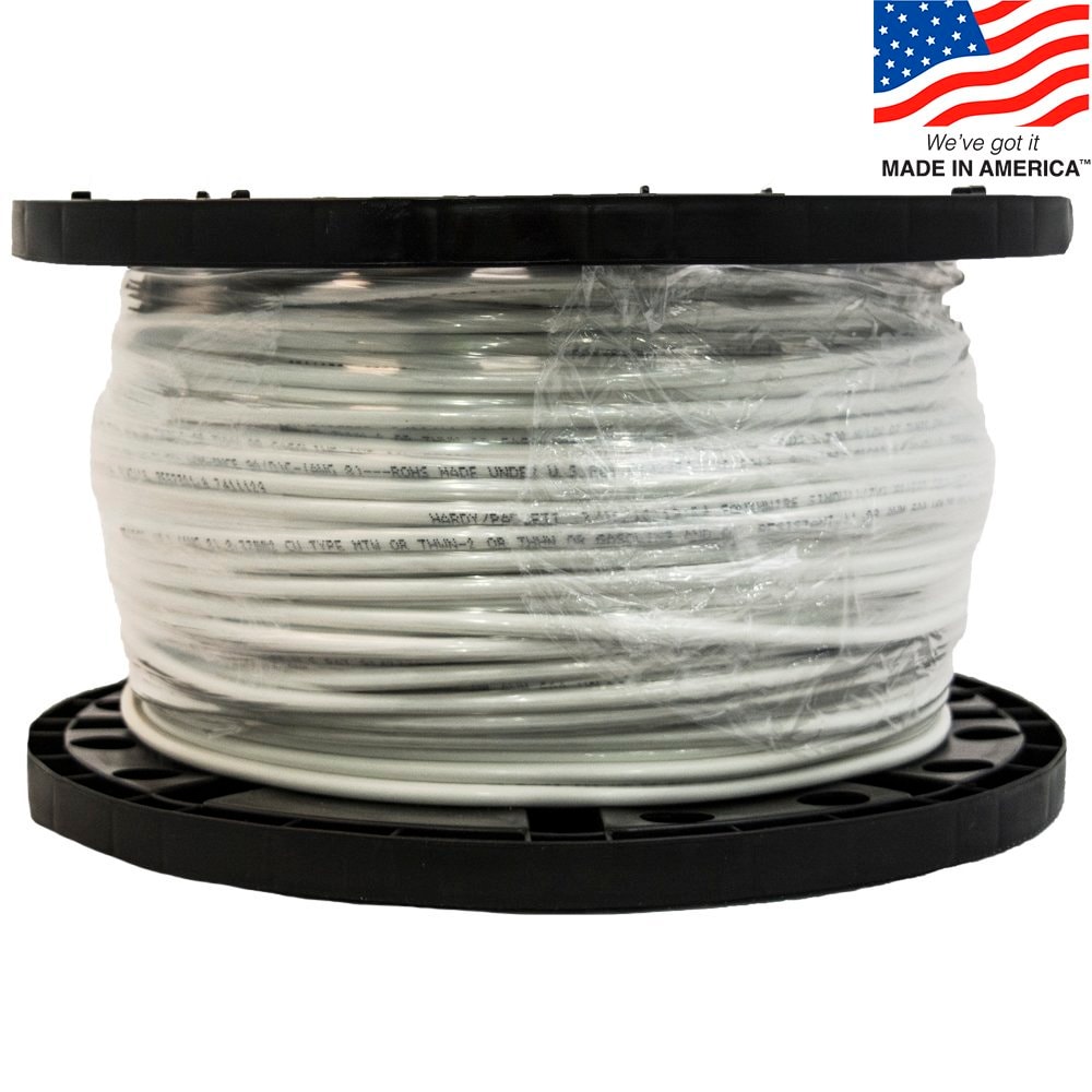 Southwire 500 ft. 8 White Stranded CU SIMpull THHN Wire 20489112 - The Home  Depot