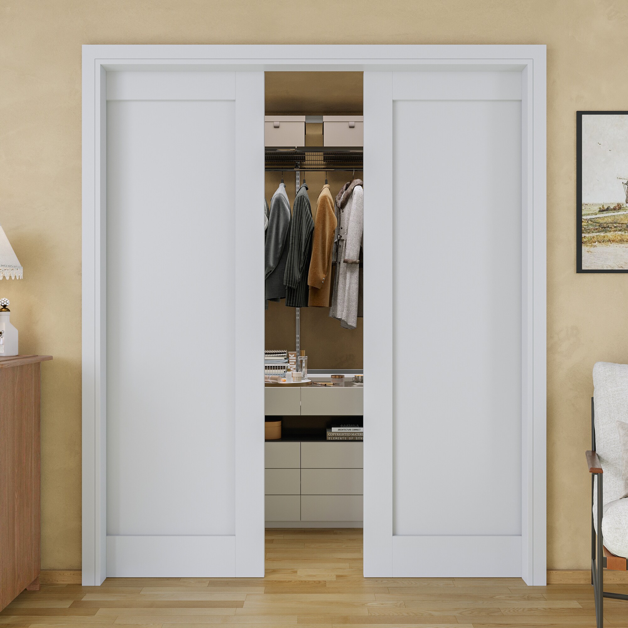 JUJUBON IN-PDPK-YGXB-64 Pocket-Doorframe-Screens - View #2