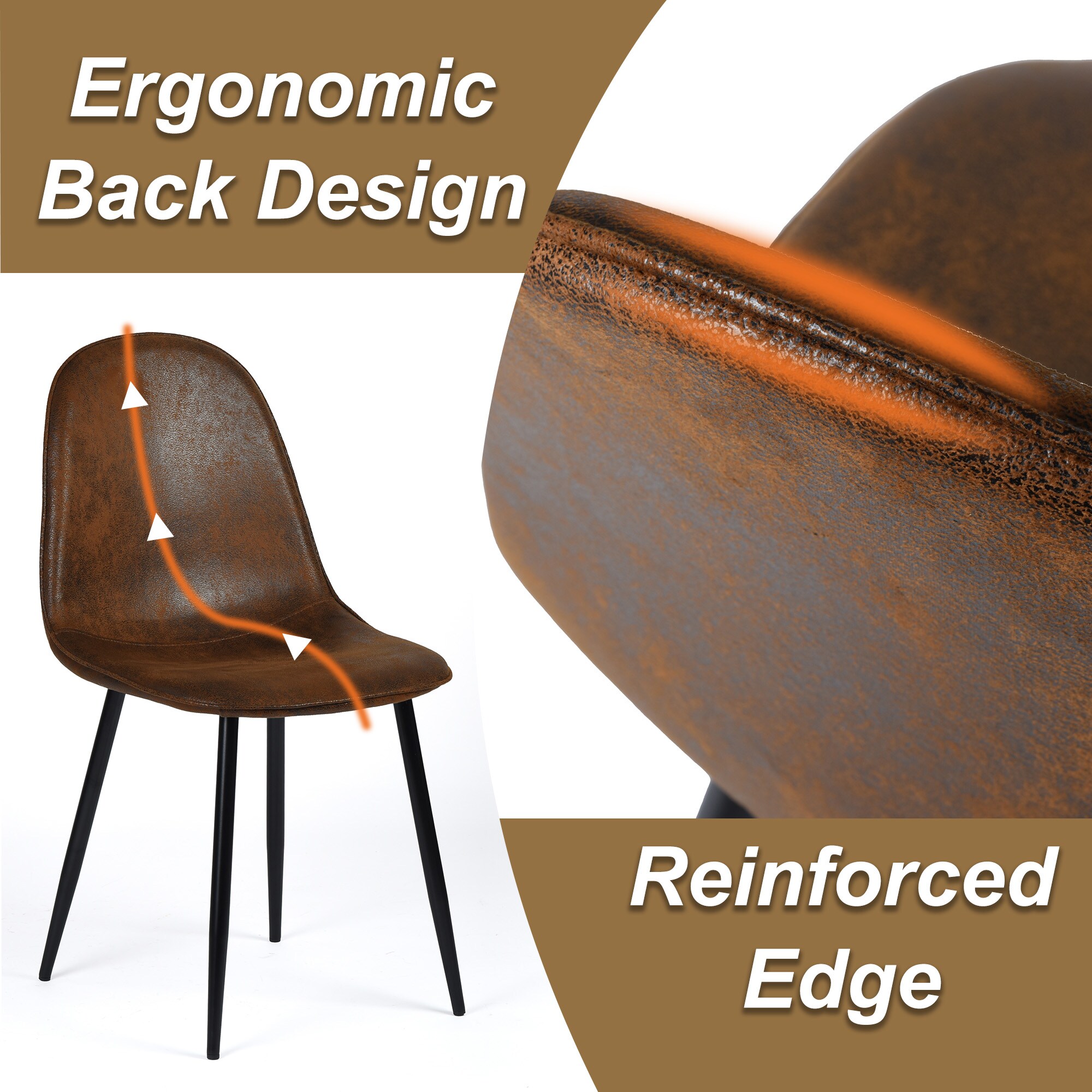 Homy Casa CHARLTON SUEDE B Dining-Chairs - View #10