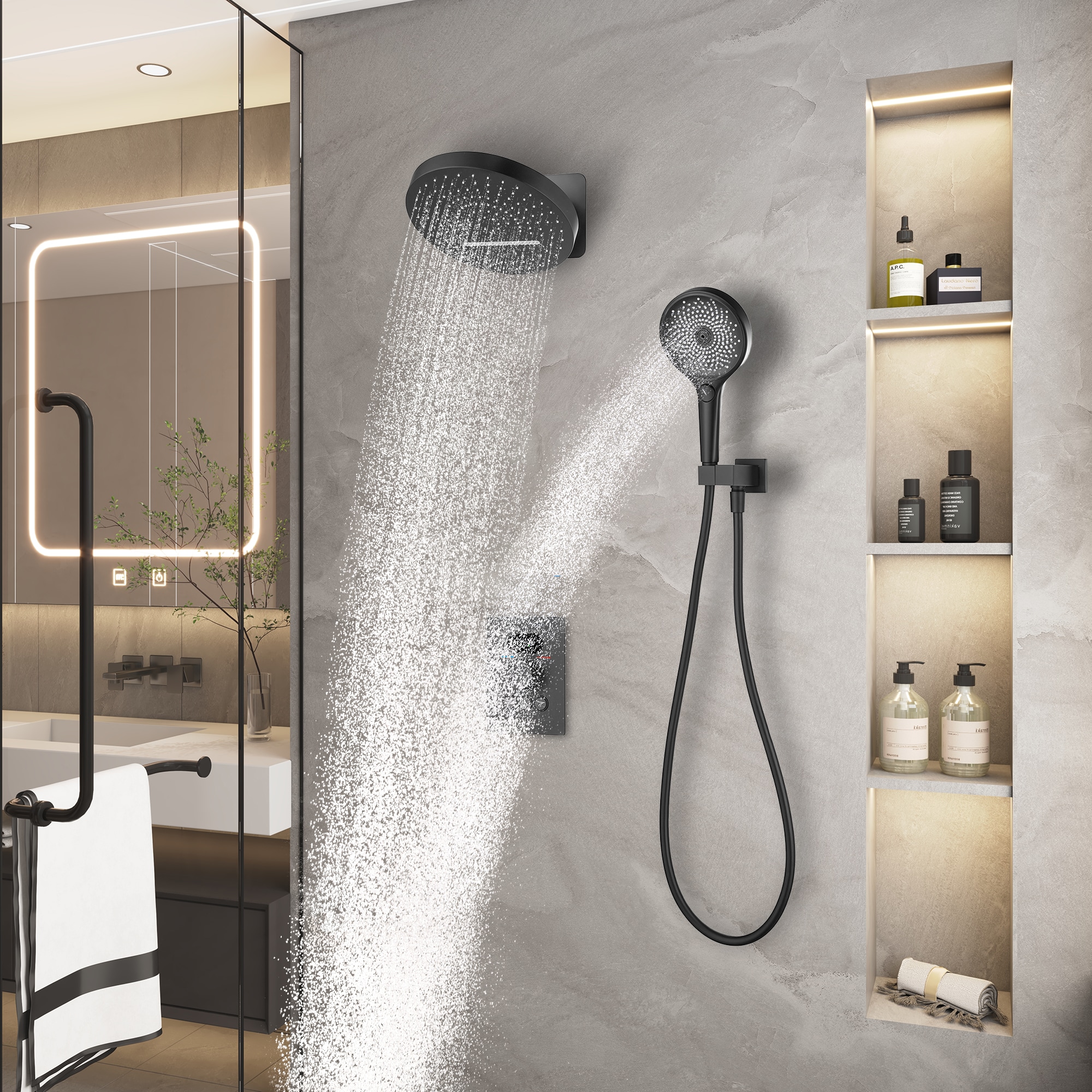 LUCKY ONE MD-RB1235 Showerhead-Bar-Panels - View #6