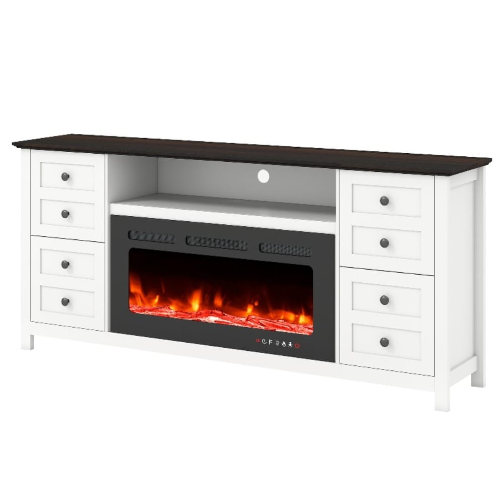 U-HOMY XR-116WH-HM Electric-Fireplaces - View #2