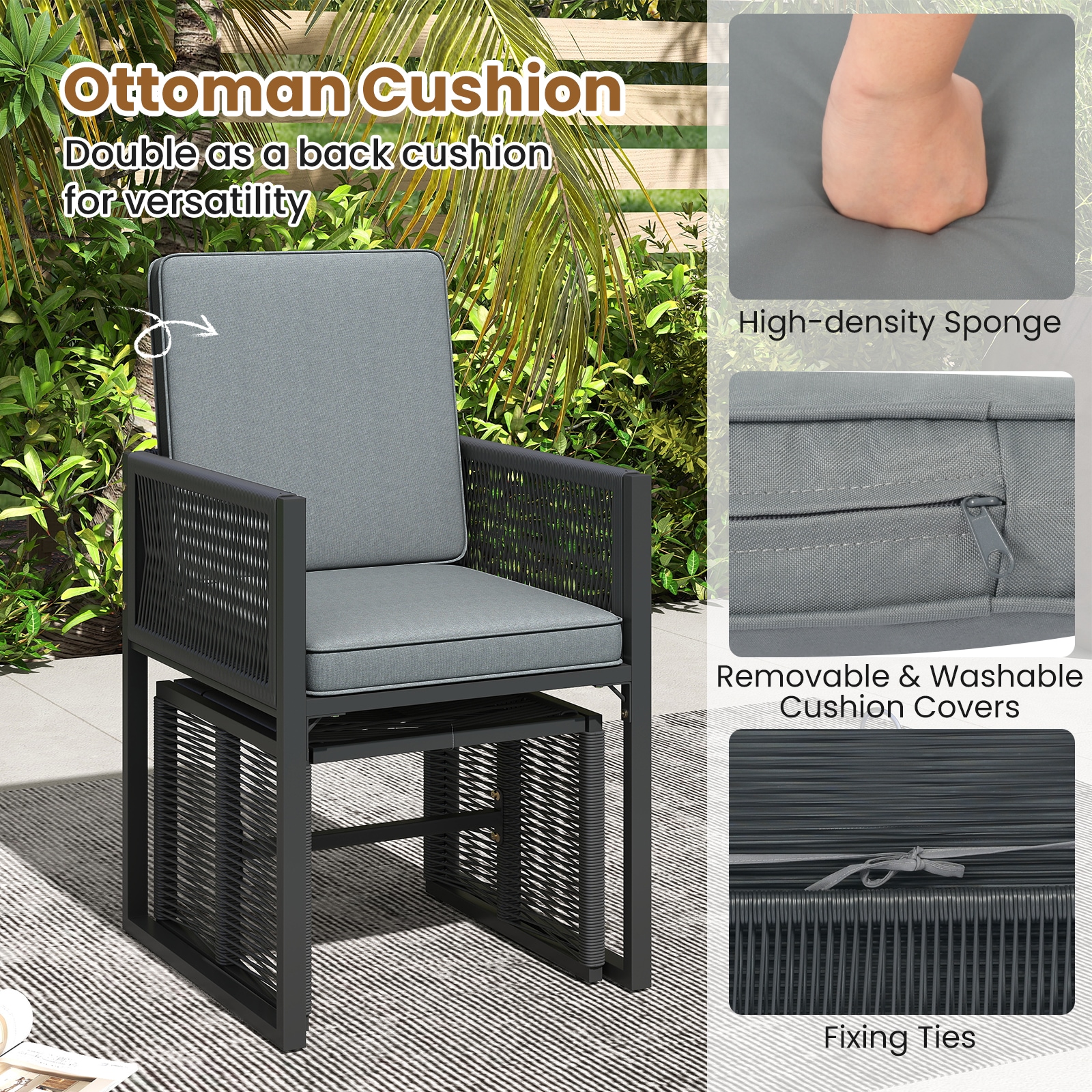YERIVA O73584GRXDH Patio-Conversation-Sets - View #6