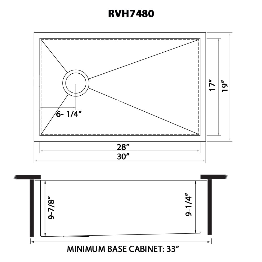 Ruvati RVH7480 Kitchen-Sinks - View #14