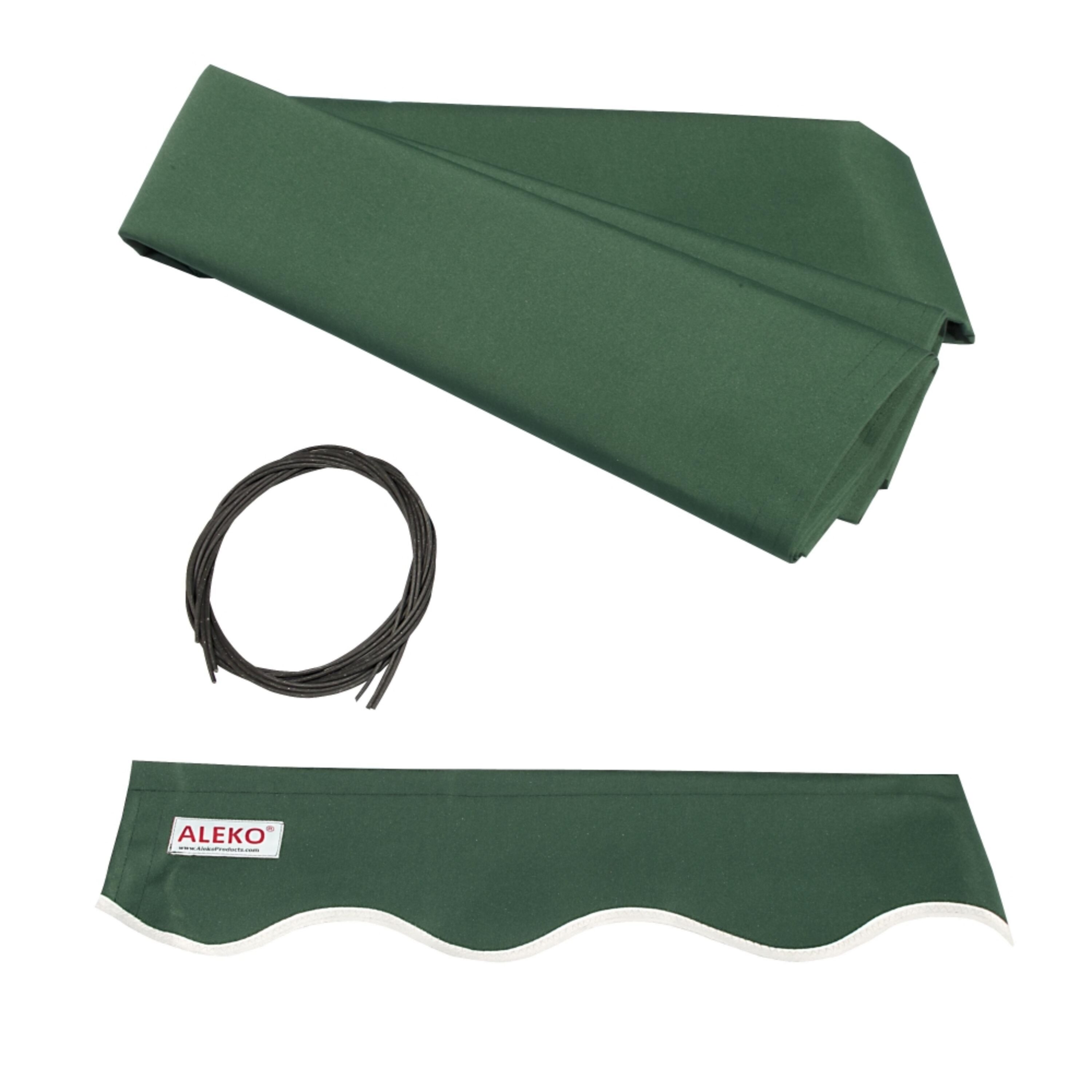 ALEKO FAB16X10GREEN39-LO Retractable 16X10 Ft Awning Fabric Replacement