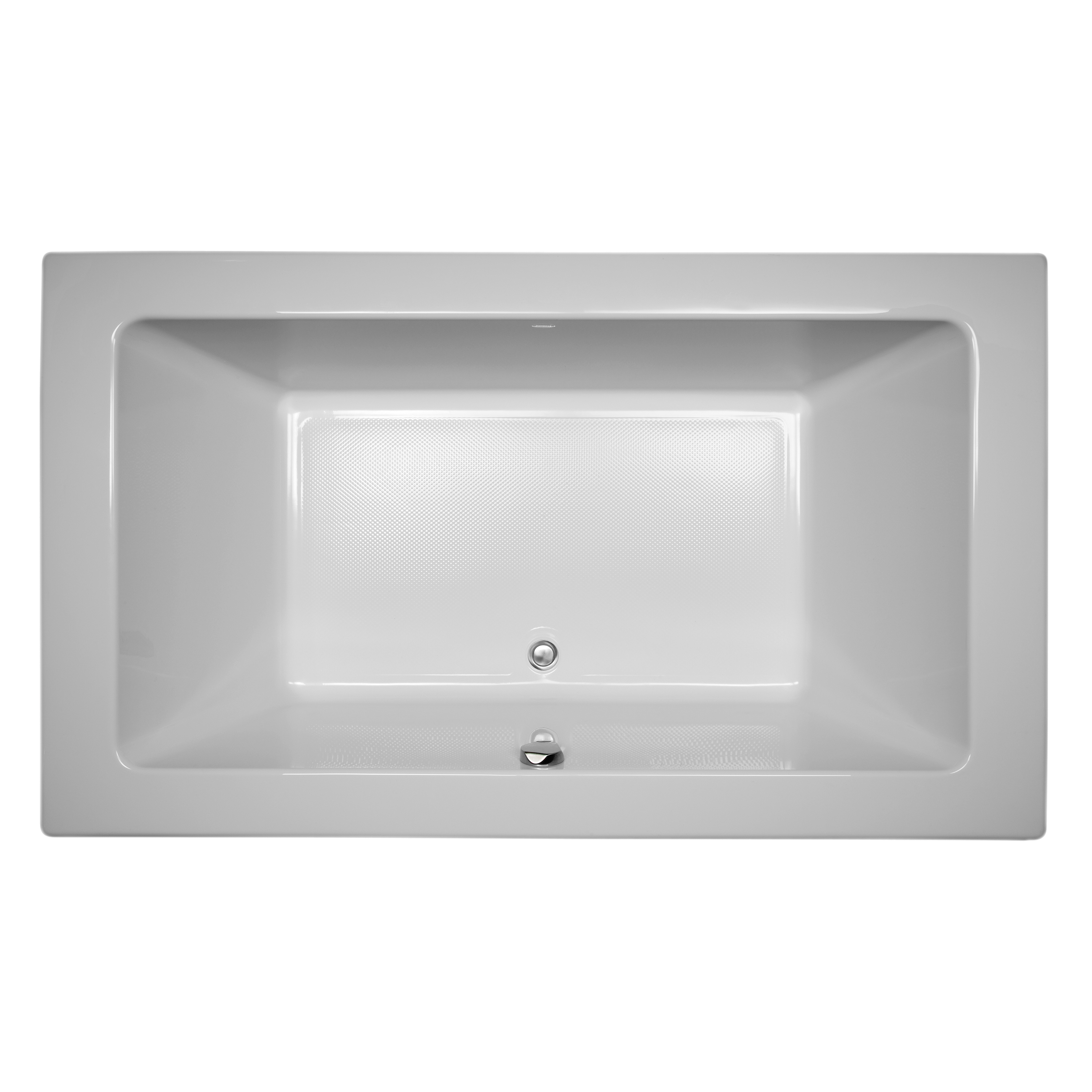 Jacuzzi SIA7242BCXXXXW Sia 42-in x 72-in White Acrylic Drop-In Soaking Bathtub (Center Drain)