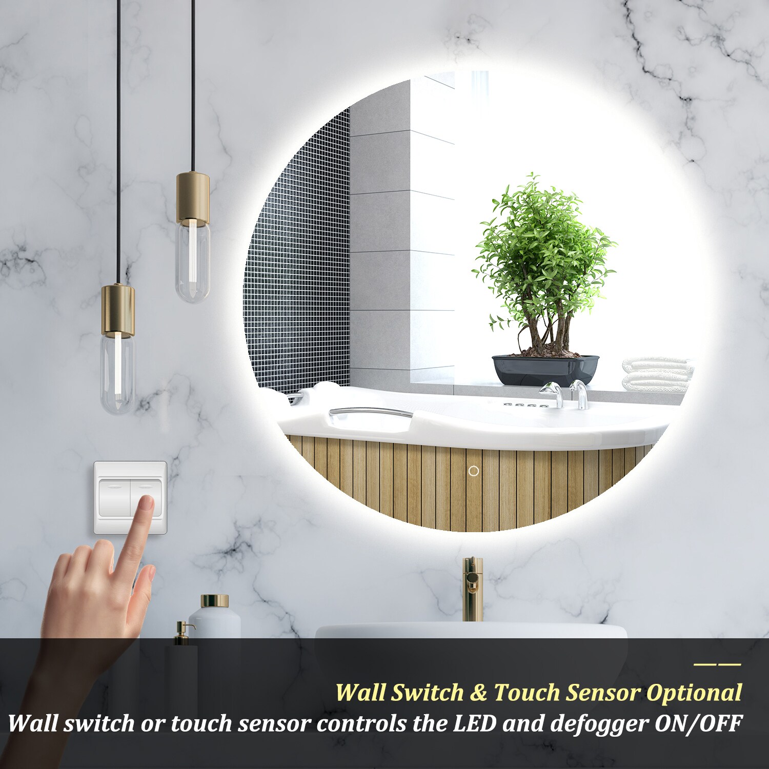 HomLux 1MA05R36TD-OL Framed-Bath-Mirrors - View #8