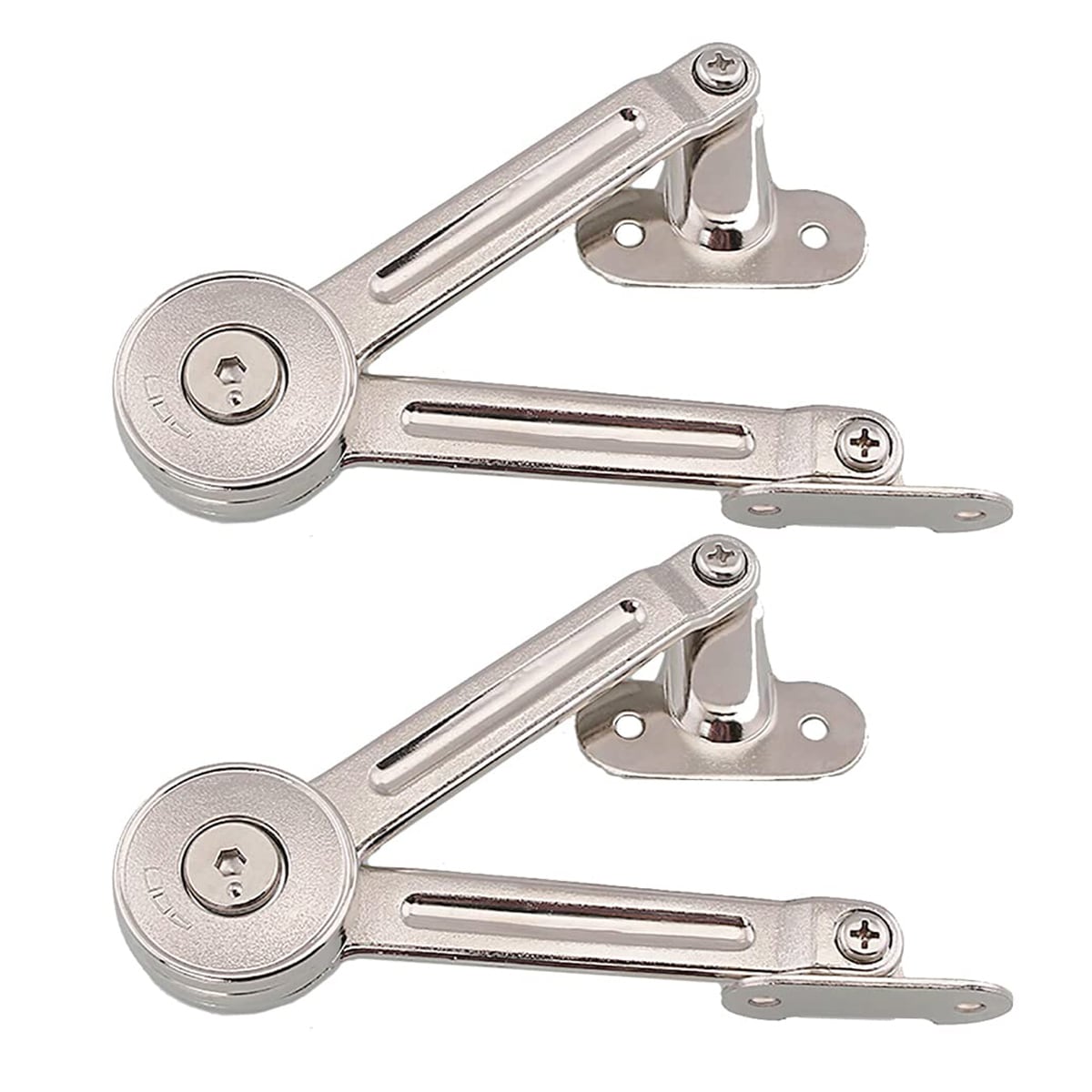 Etokfoks  4 Pack Cabinet Door Lift Stay Support Hinge Damper Set with Adjustable 75 90 and 110 Degree Opening and Hex Key