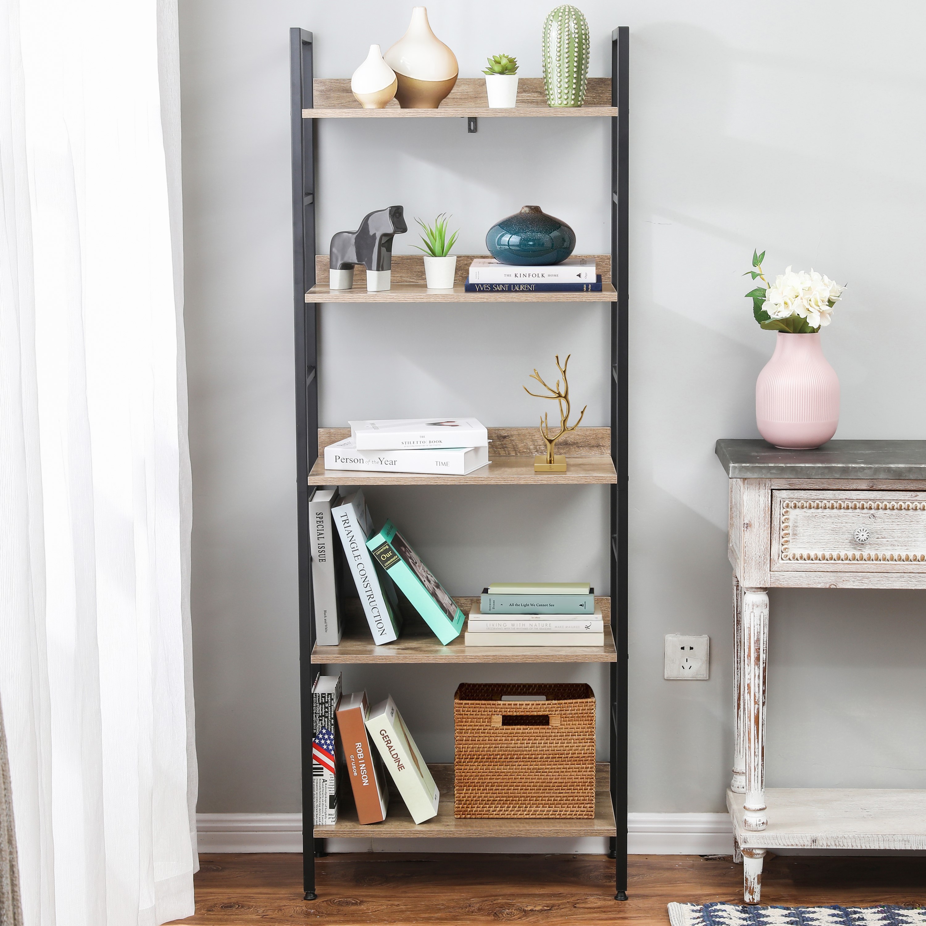LuxenHome WHIF600 bookcases - View #4