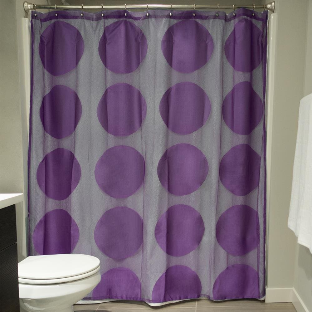 Polyester Purple Shower Curtains, Purple Shower Curtain Liner