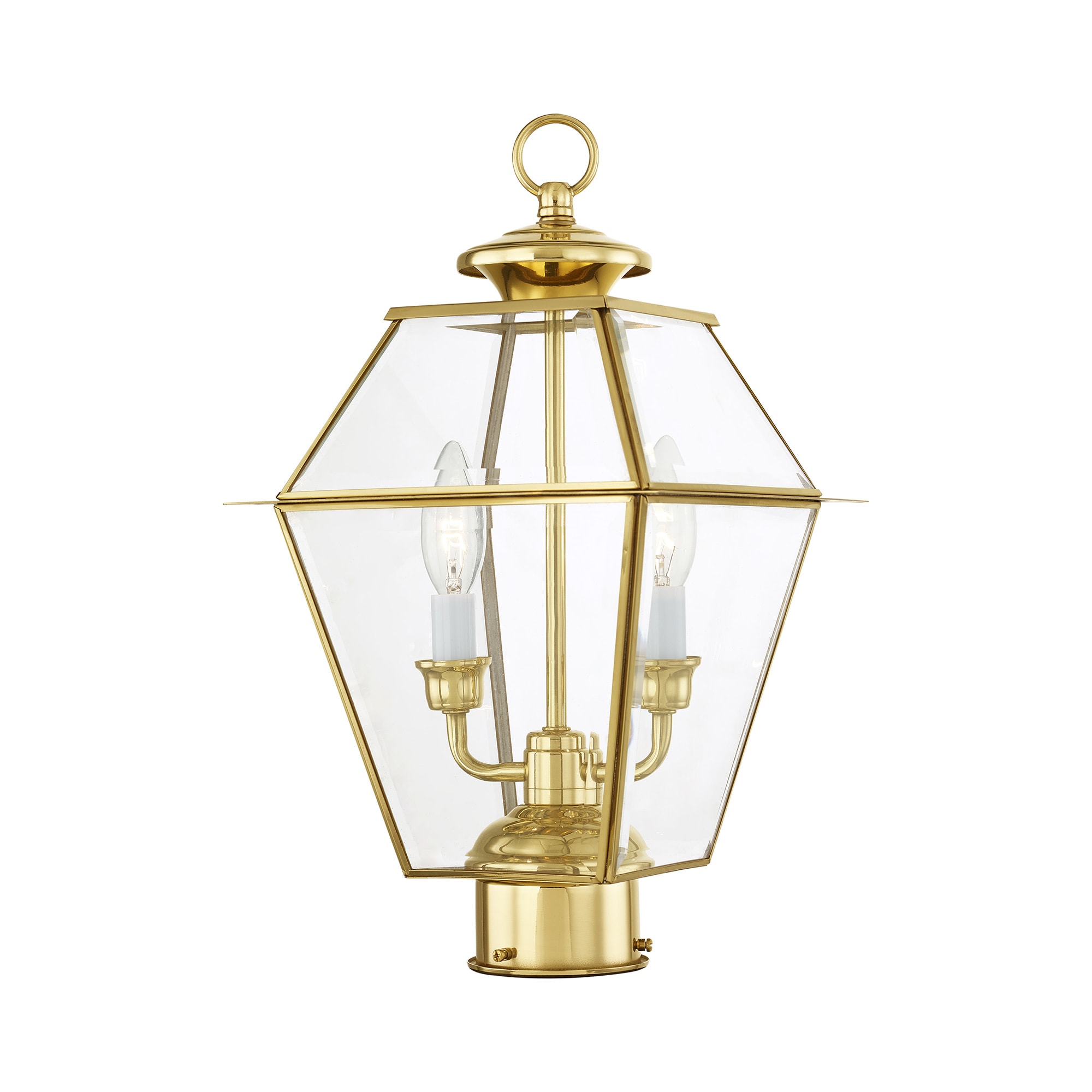 Livex Lighting Westover 60-Watt 16.5-in Black Traditional Post Light