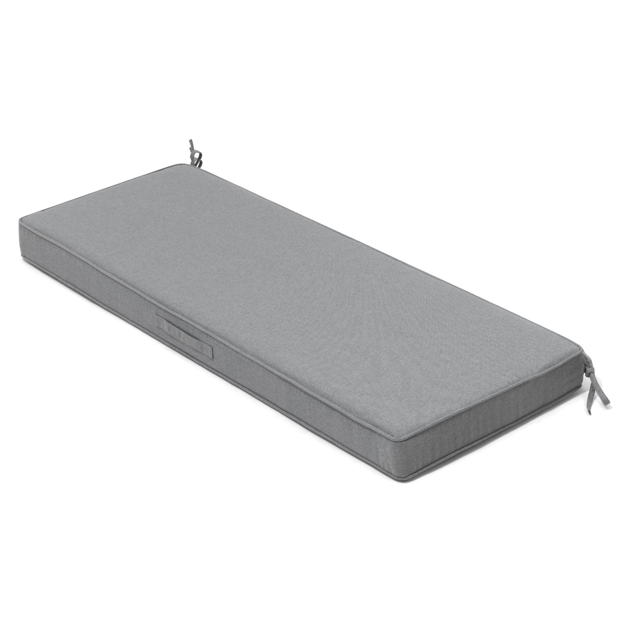 CloudFly CL-CU008LGY48-1 1 pc outdoor chair cushion 18.5-in x 48-in Light Gray Patio loveseat cushion