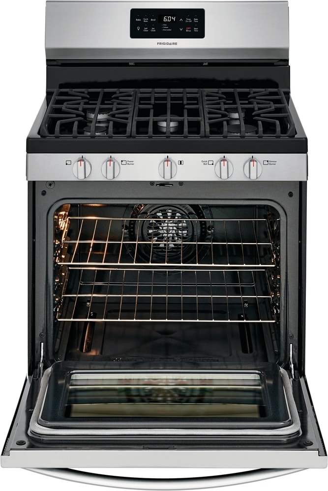 Frigidaire Gallery 30-in 5 Burners 5-cu ft Self & Steam Cleaning ...