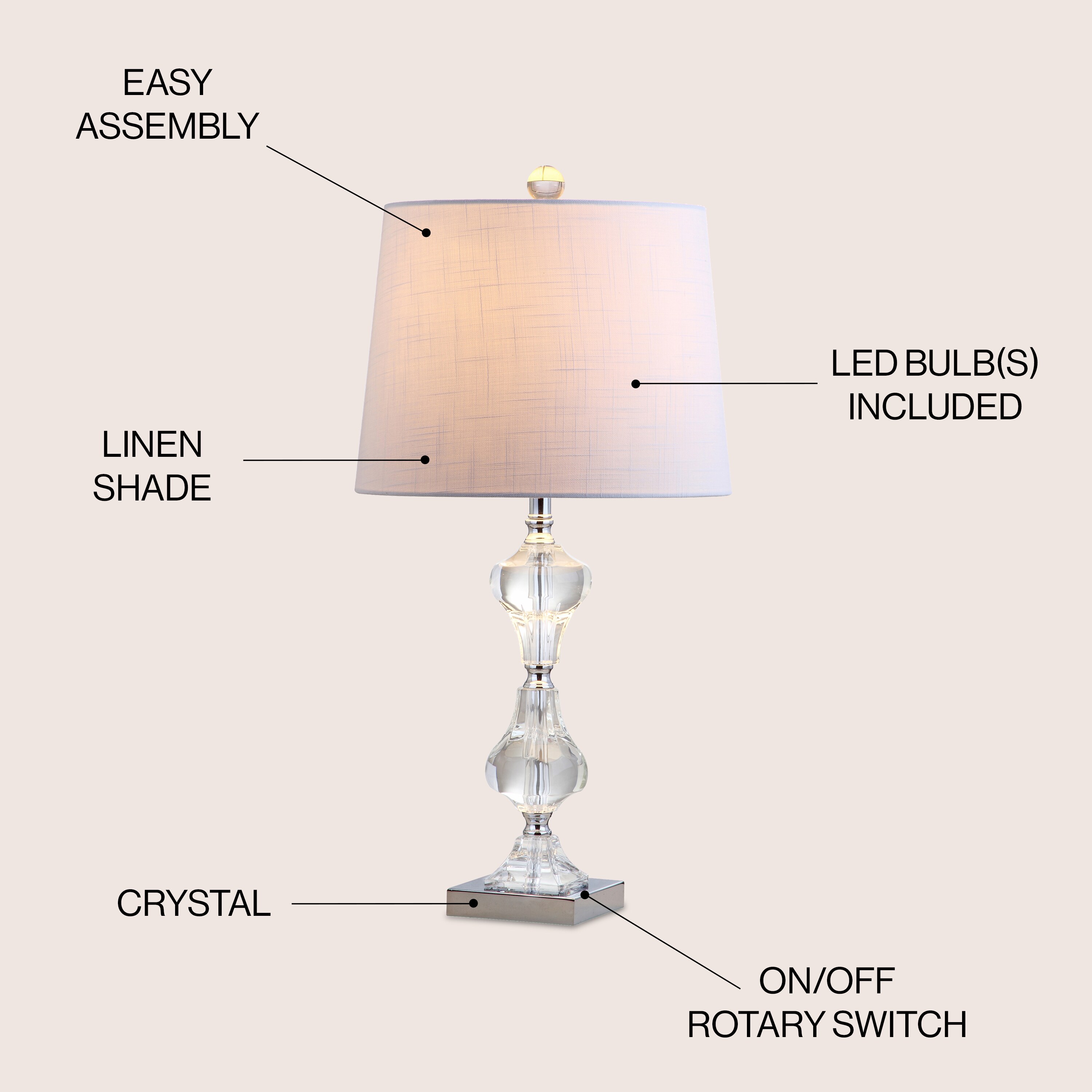JONATHAN  Y JYL2038A Table-Lamps - View #3