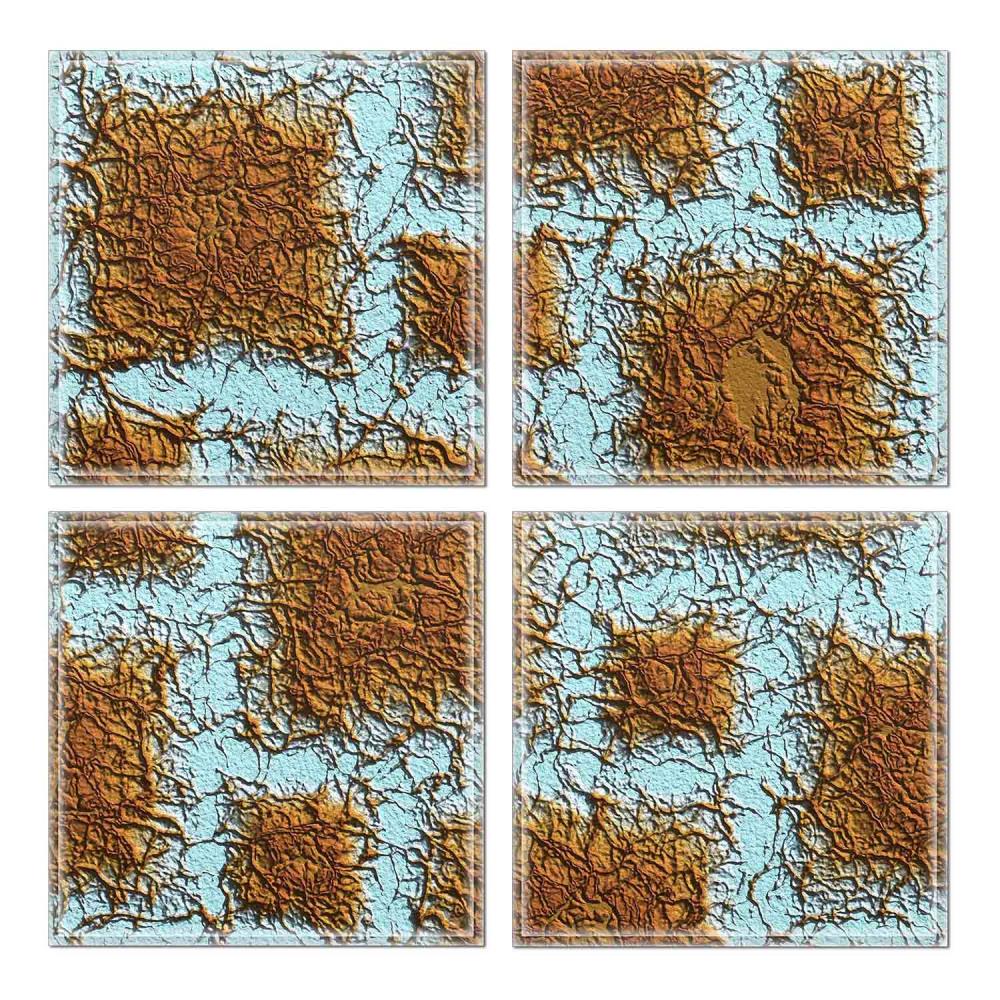 Instant Mosaic 5270103 Upscale Designs 32-Pack Multicolor 6-in x 6-in Glossy Glass Random Wall Tile