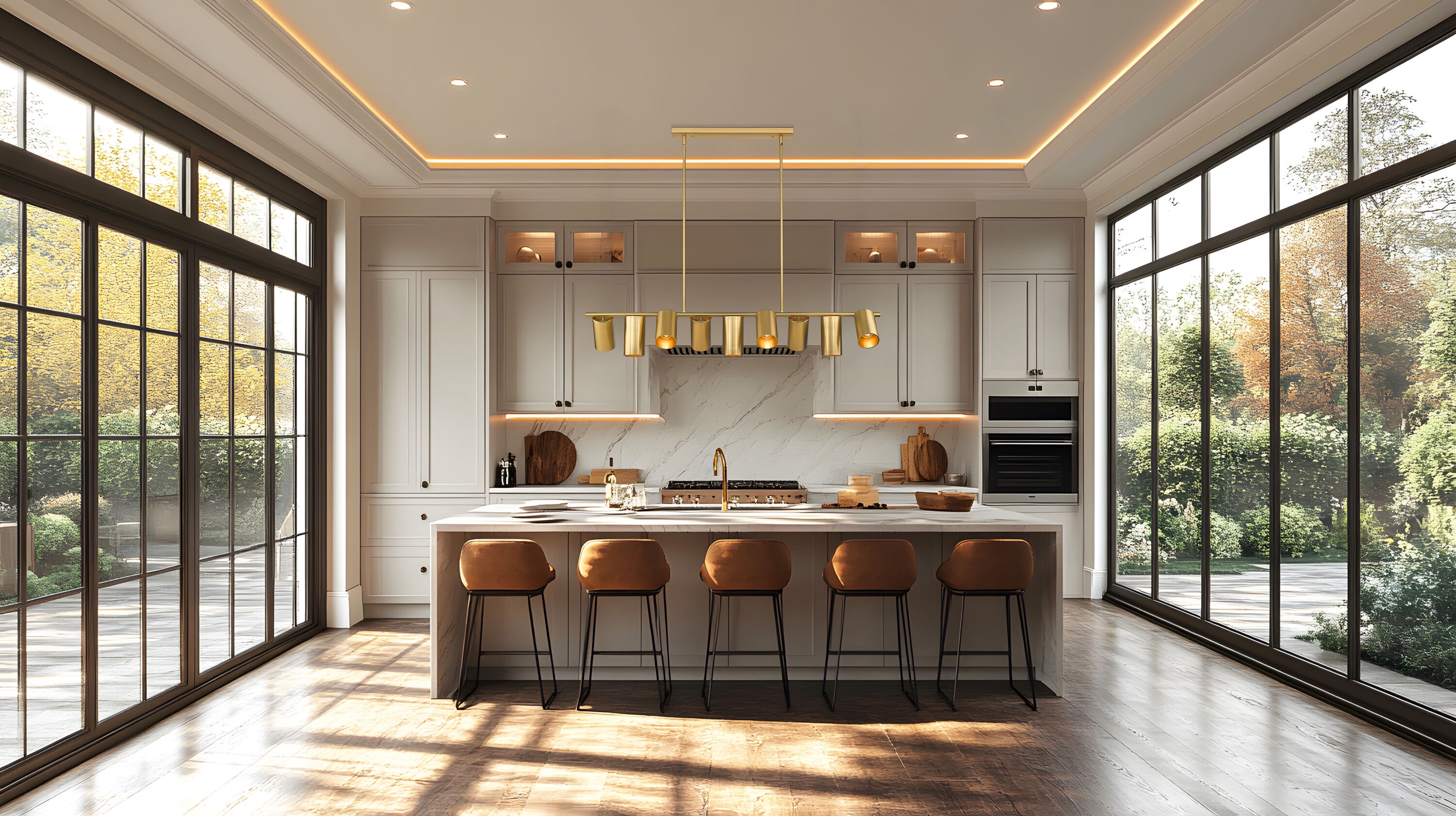 Z-Lite Lumina 12.25in Modern Gold Fixture with Modern Gold Steel Shade ...