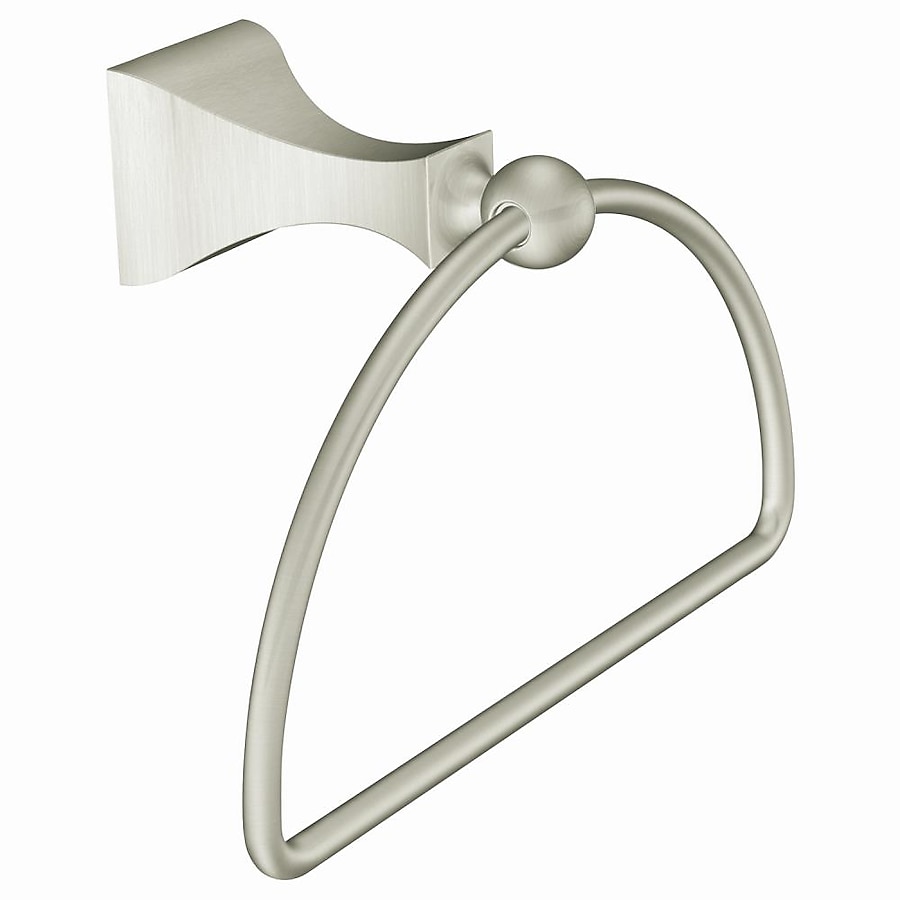 Moen Retreat Spot Resist Brushed Nickel Wall Mount Towel Ring Moen Retreat Spot Resist Brushed Nickel Wall Mount Towel Ring