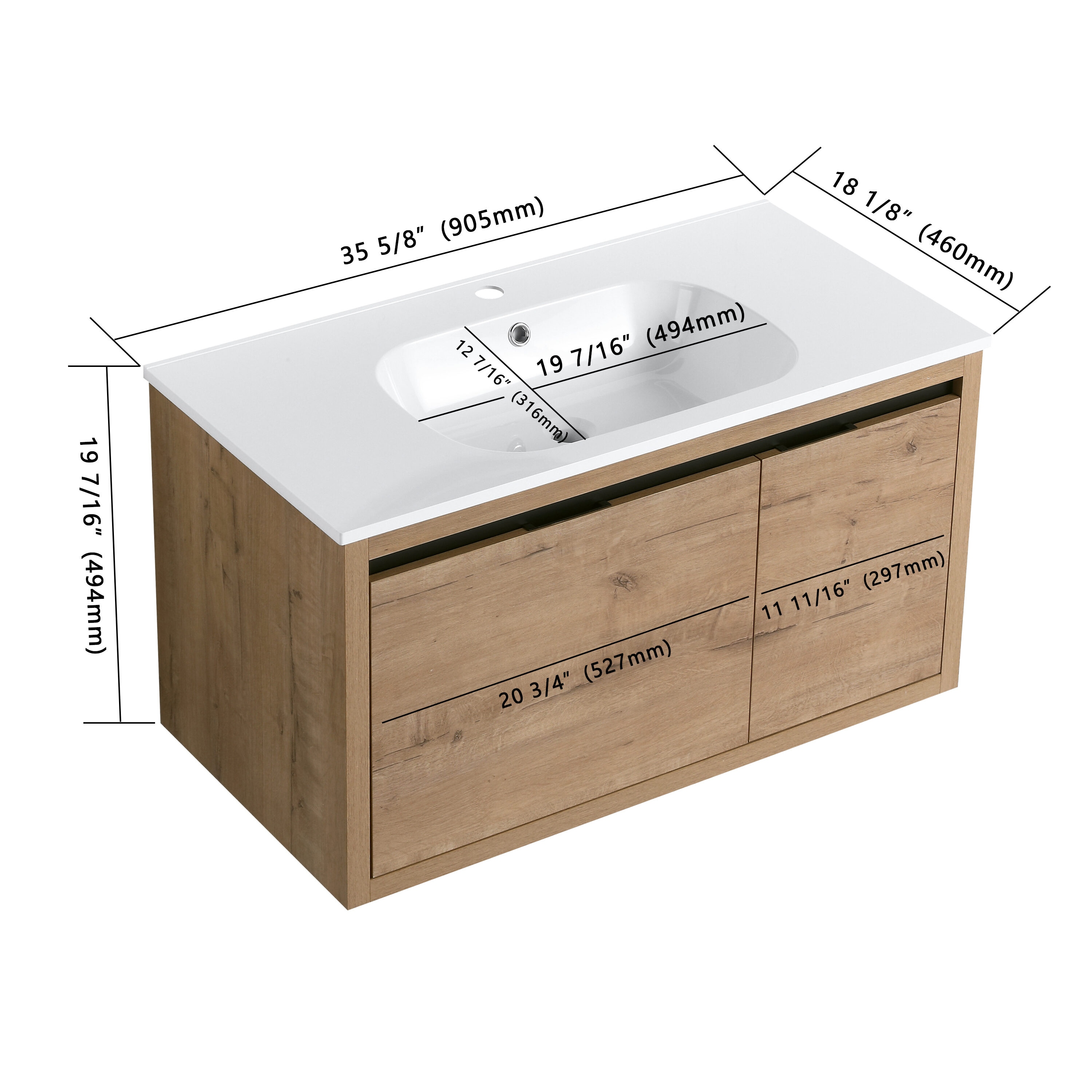 Forclover QNM-0436-IMO Bath-Vanity-Combo - View #4