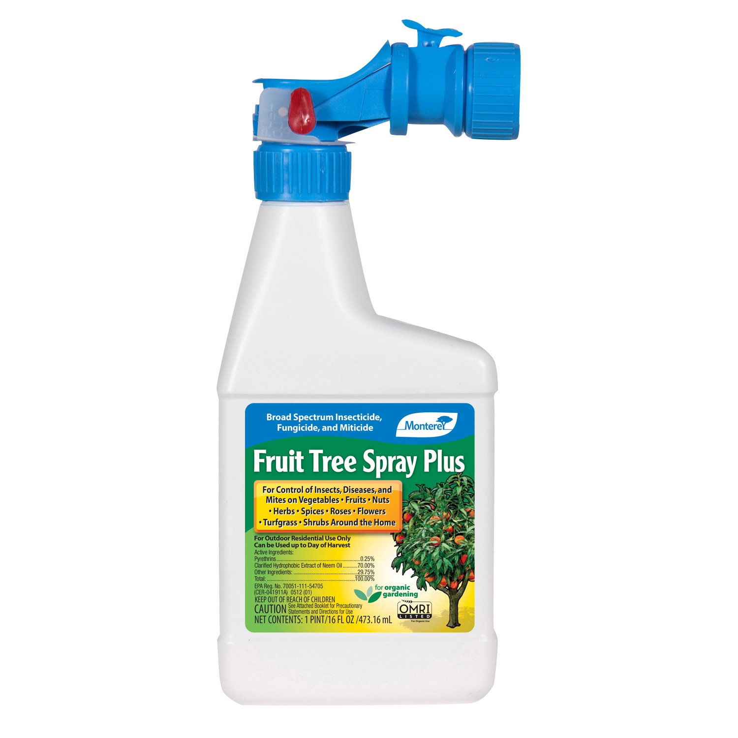 Monterey  Fruit Tree Spray Plus Organic Insect Killer/Fungus Control Liquid Concentrate 16 oz