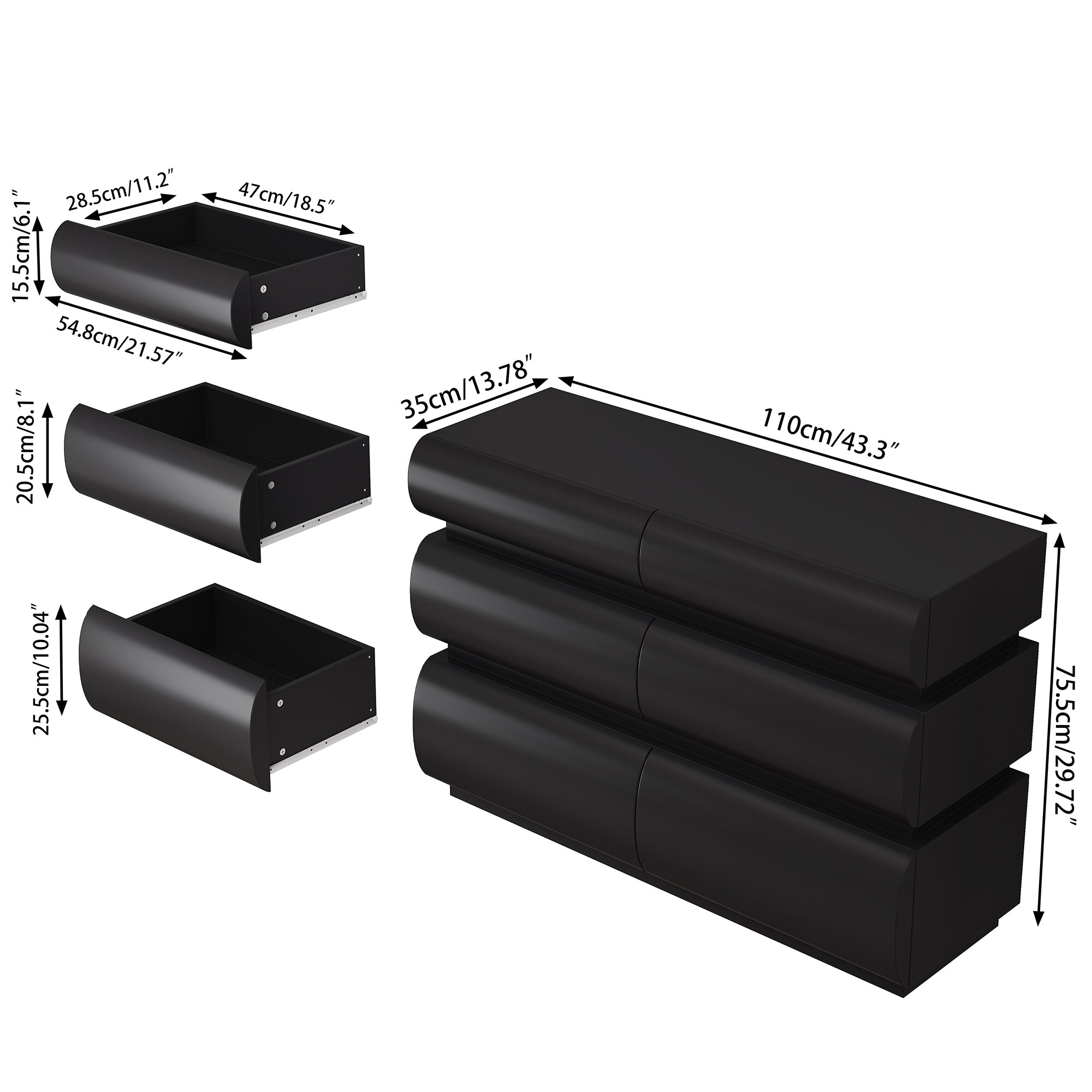 SINOFURN SYB930025BK dressers - View #11