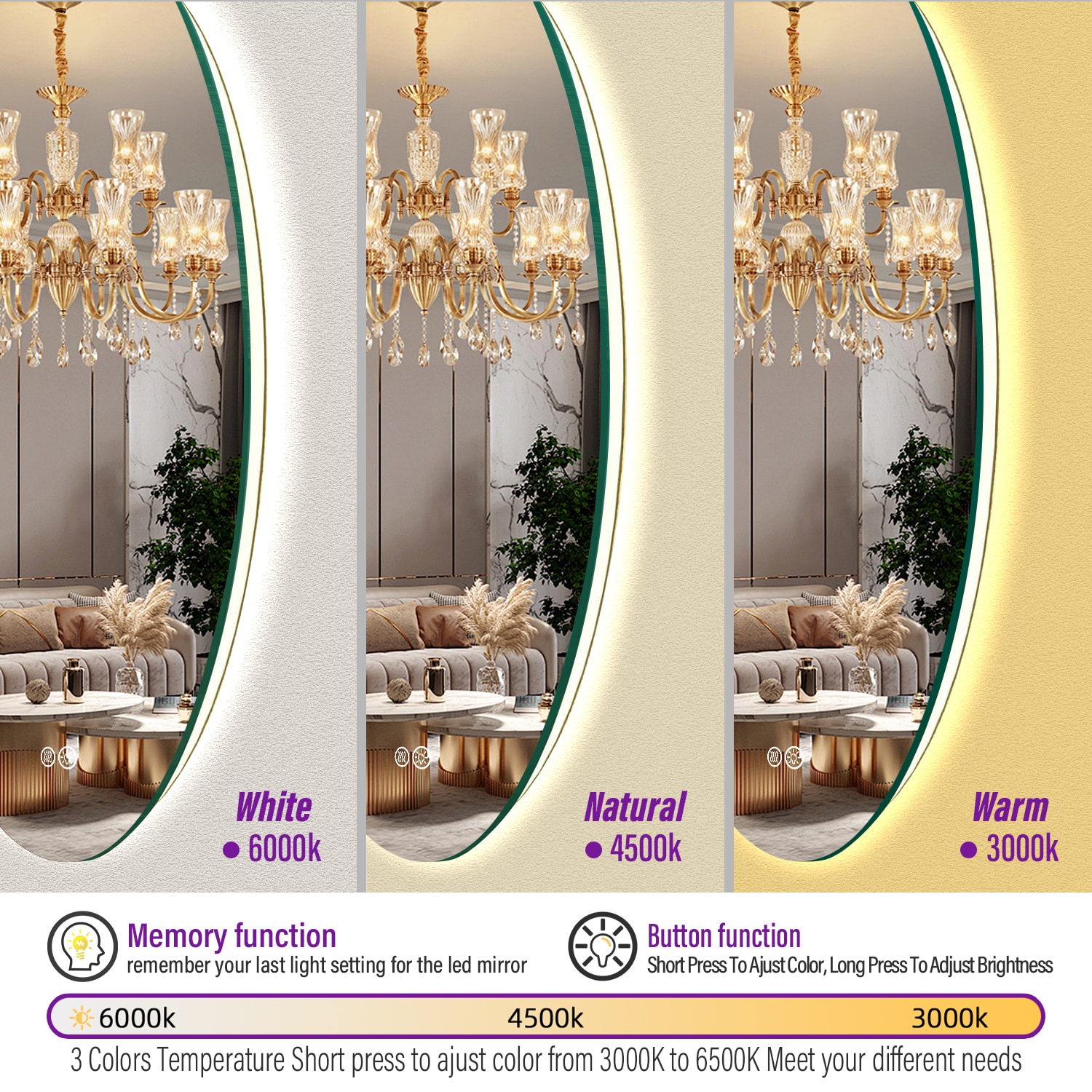 YQP YQP-Y80 Framed-Bath-Mirrors - View #3