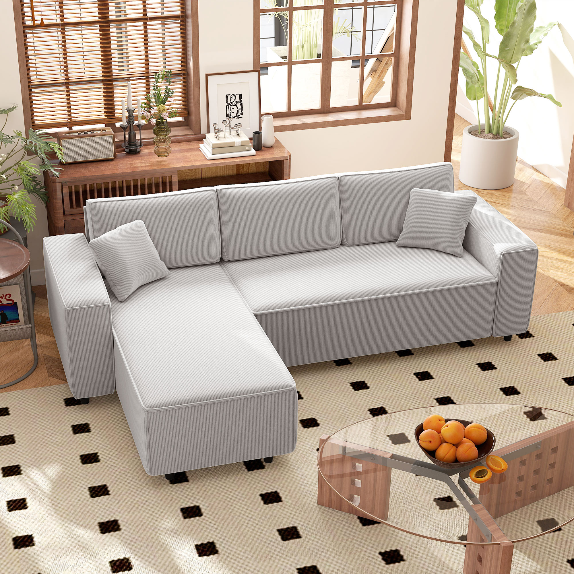HomCom 83B-352V00LG Sofas-Loveseats - View #2