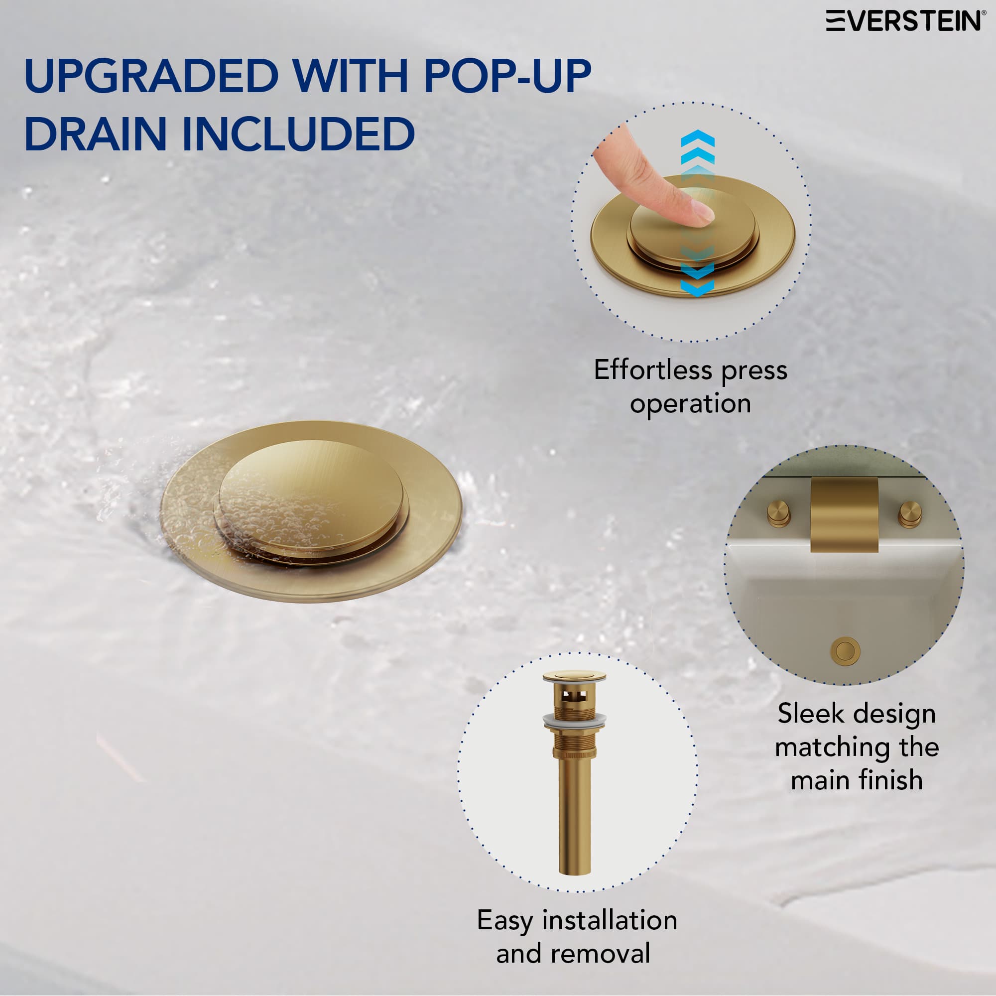 EVERSTEIN SFS-1152-GD Lavatory-Faucets - View #9