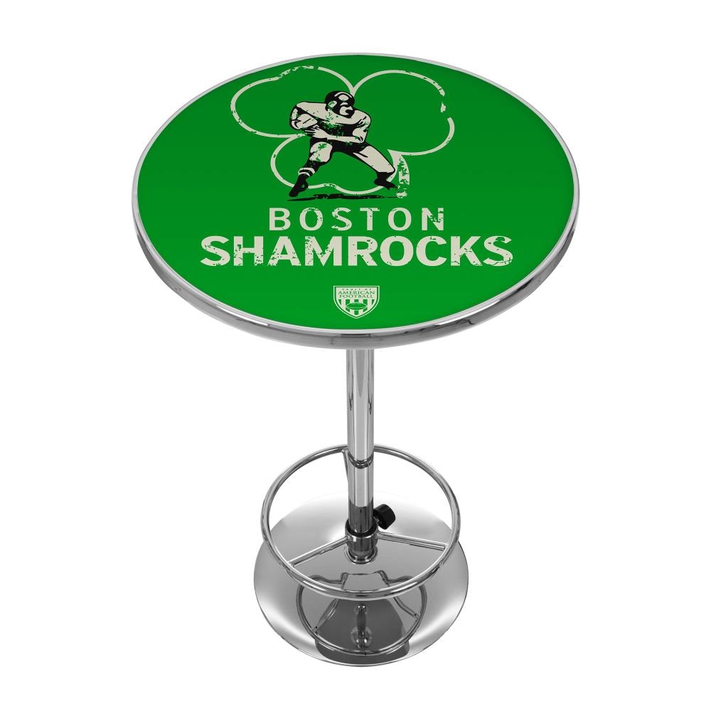 Trademark Gameroom VAF2000-BS Pub Tables Chrome Round Traditional Bar Table, Composite with Metal Pedestal Base 27.375-in L x 42-in H